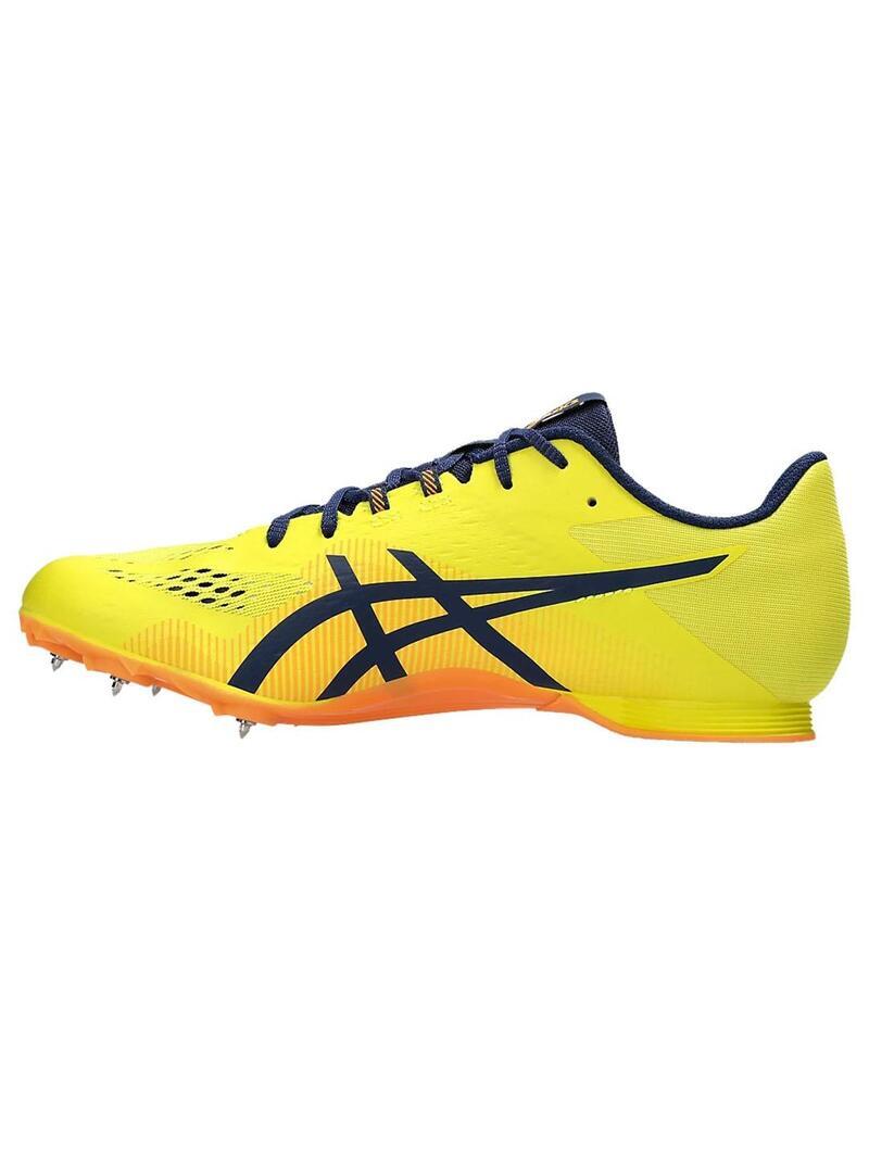 Scarpa da corsa con chiodi Asics Hyper mid gialla 2/7