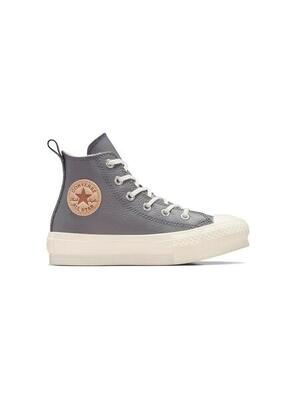 Zapatilla para Niña Converse All star lift plataform Gris