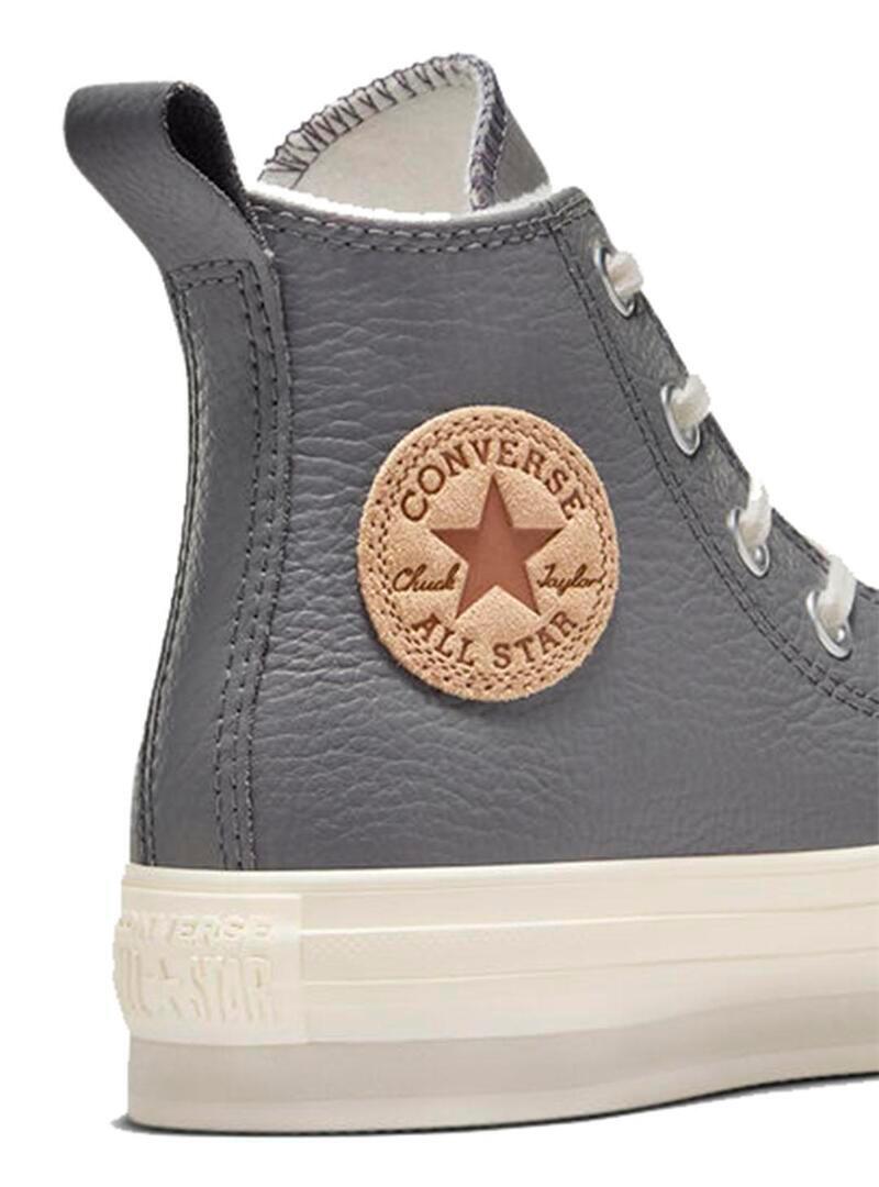 Zapatilla para Niña Converse All star lift plataform Gris 2/6