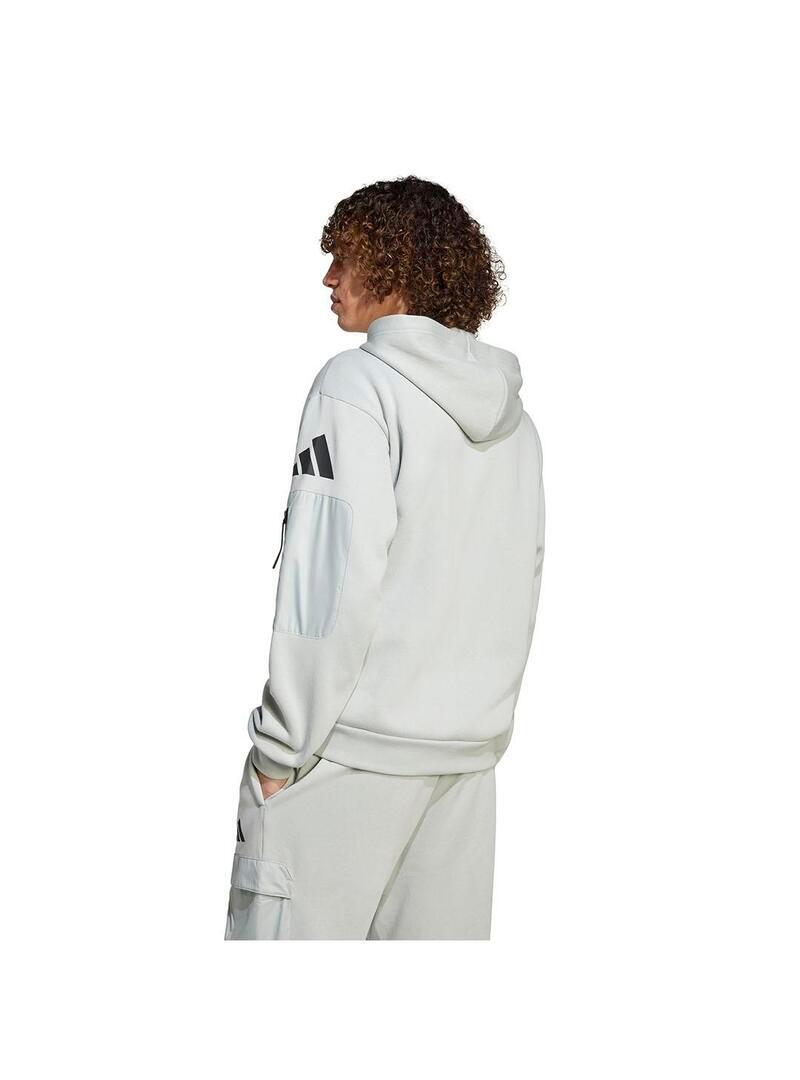 Sweatshirts polaires pour homme Adidas M fz Gris 3/5