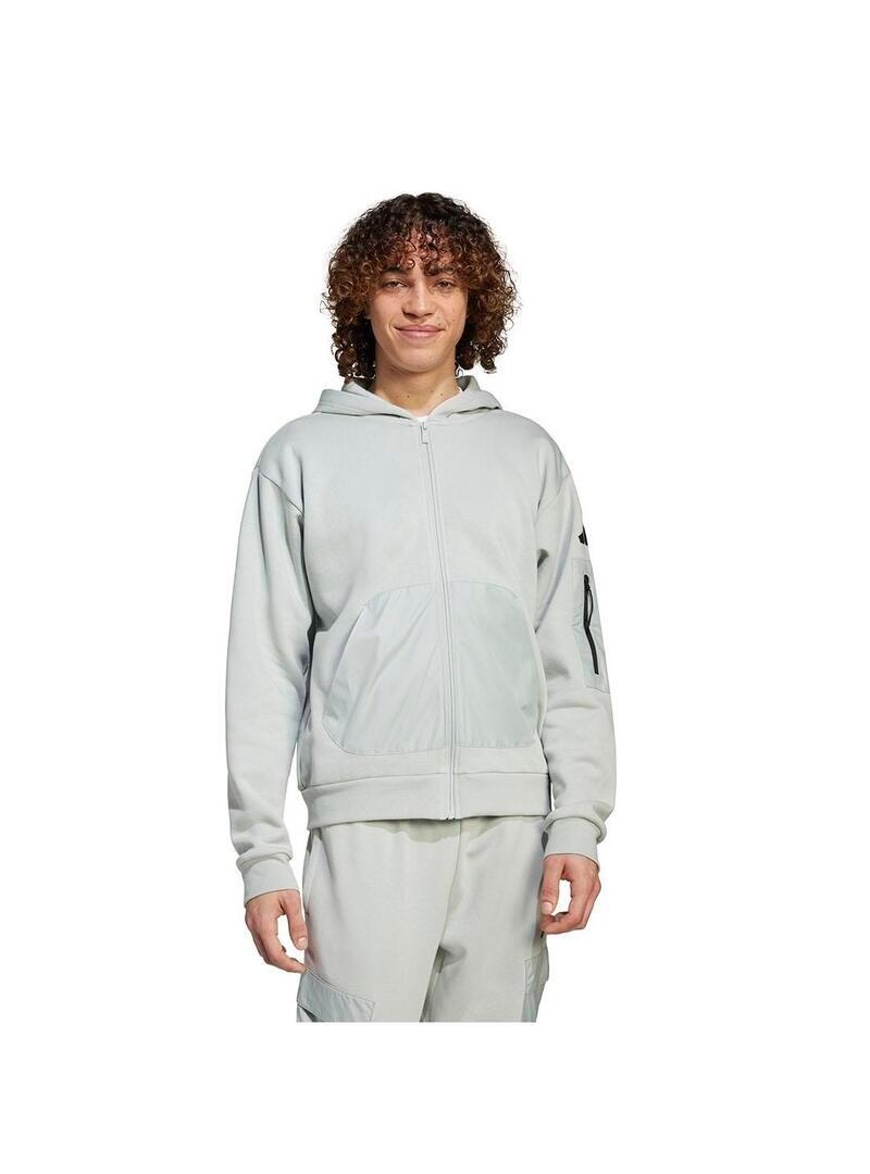 Sweatshirts polaires pour homme Adidas M fz Gris 2/5