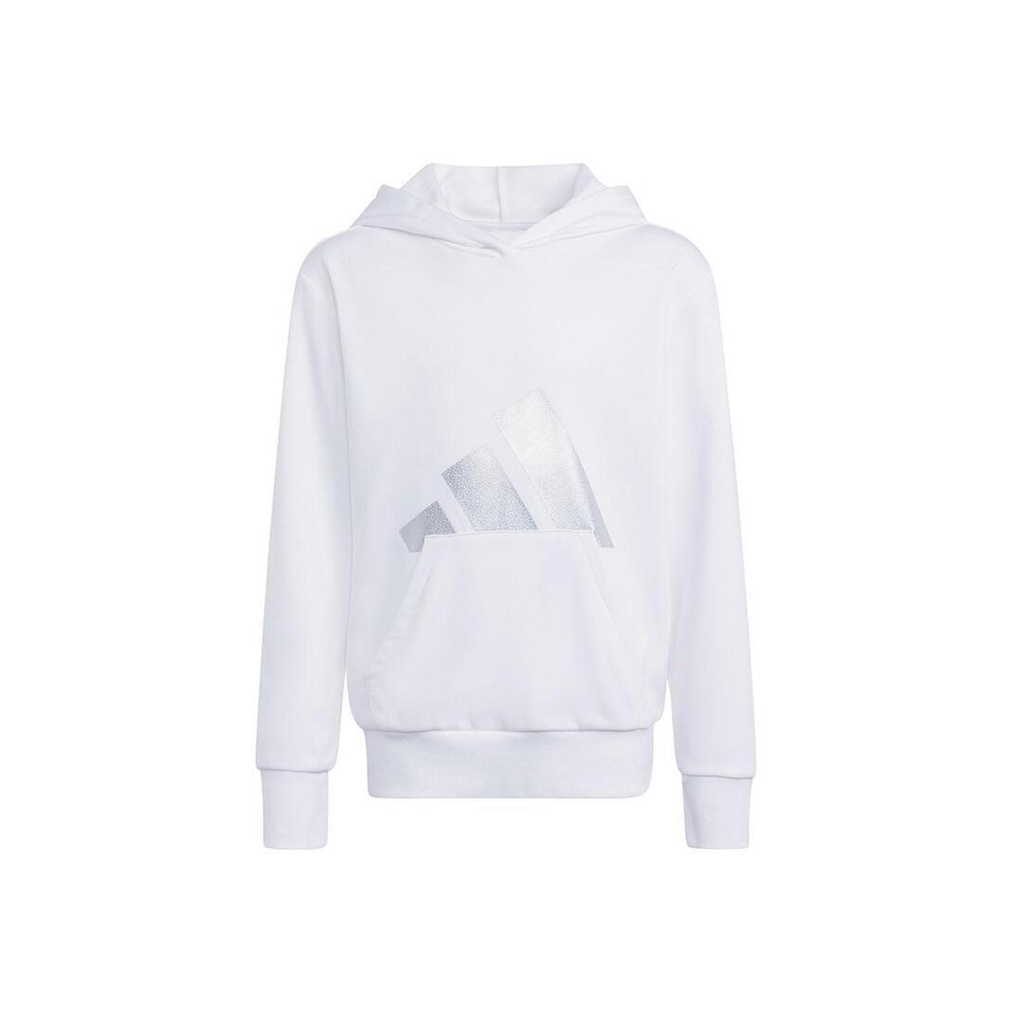 Adidas - Sweat À Capuche En Molleton Pour Fille Adidas Jg Glam Hd Blanc. - T-shirt Manches Courtes - Blanc - Decathlon