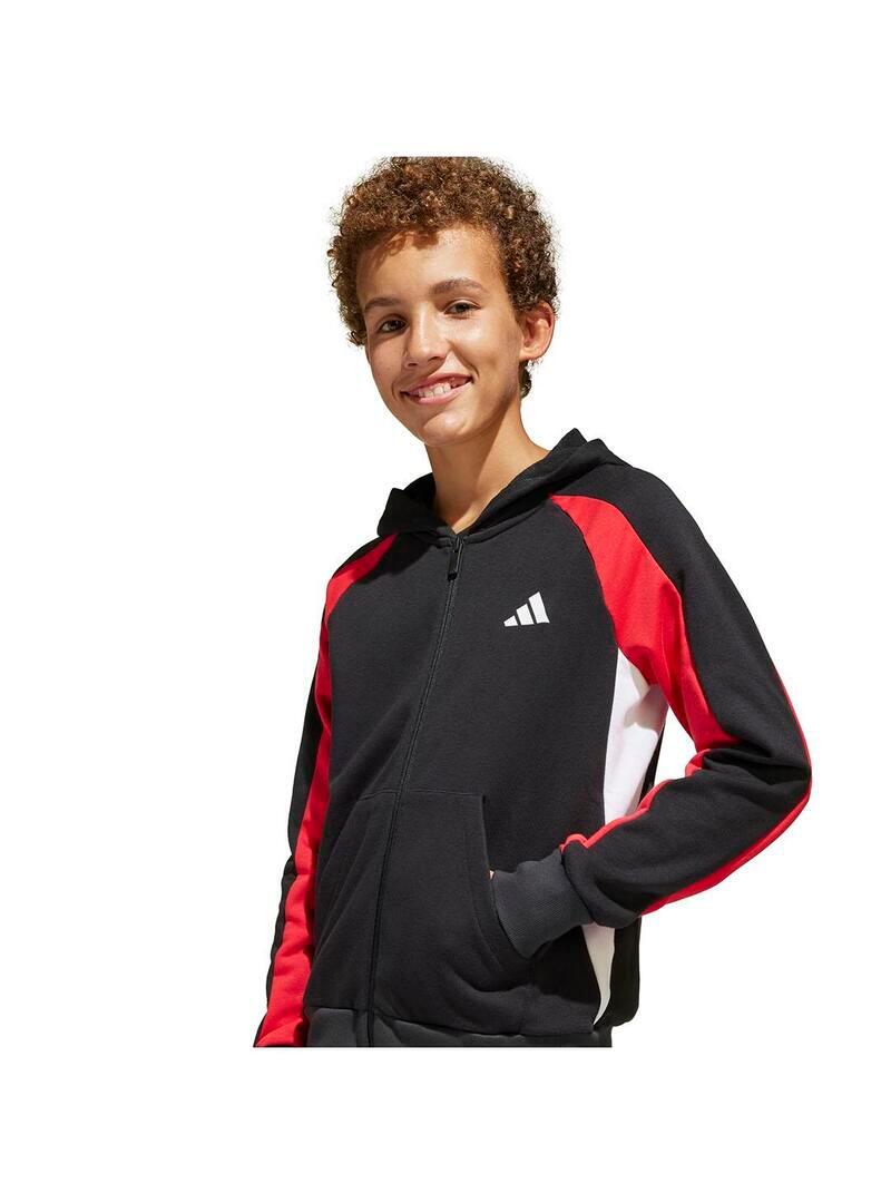 Conjunto para Niño Adidas 3s ft fz Negro 3/7