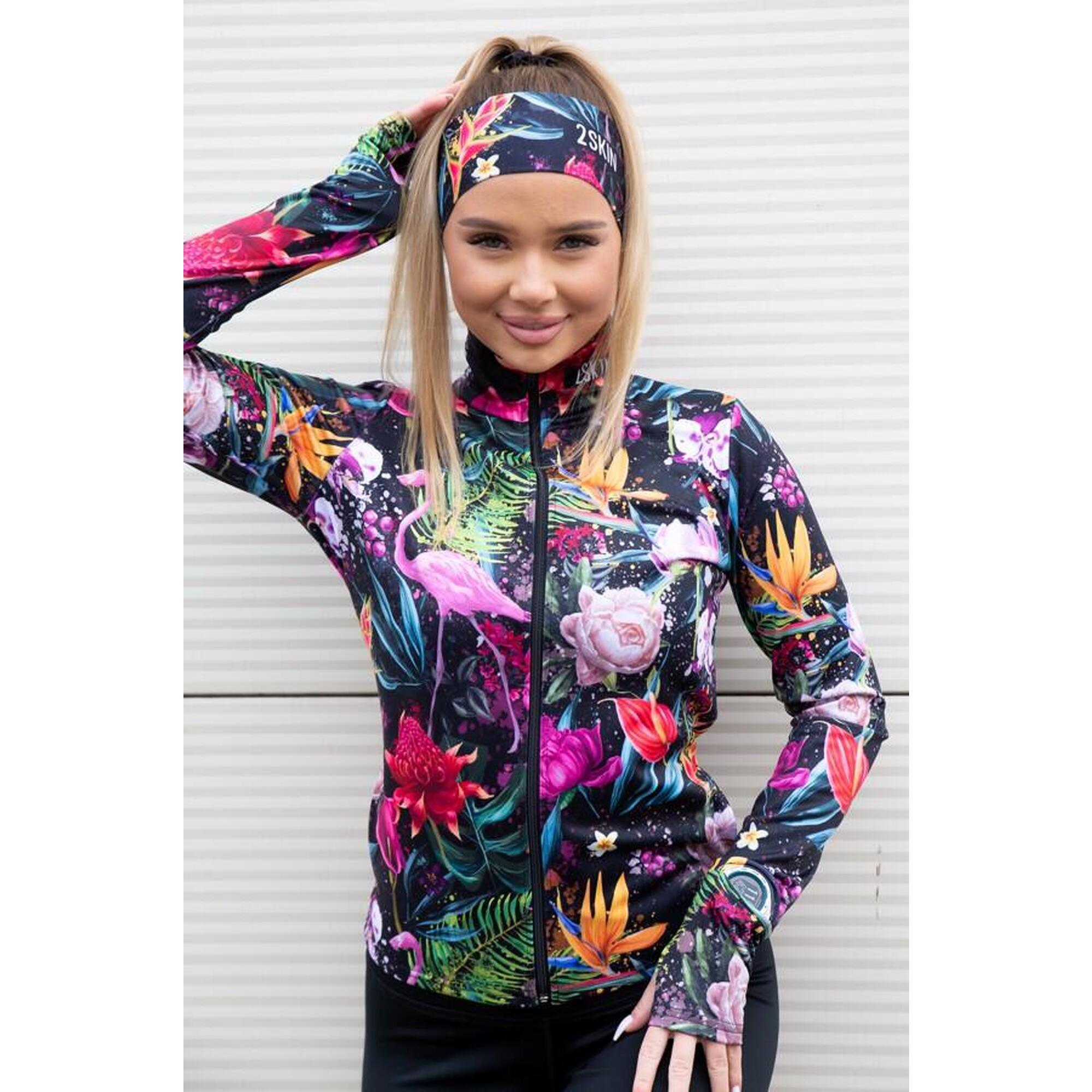 Bluza termiczna damska do biegania 2skin Time to Run Fusion