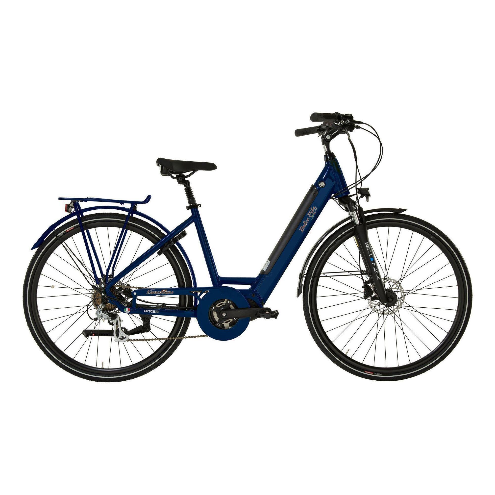 Canellini - Vélo Électrique Canellini Antea Dame - 504wh Bleu, Moteur Central 60nm - Vélo Ville - Bleu - Decathlon