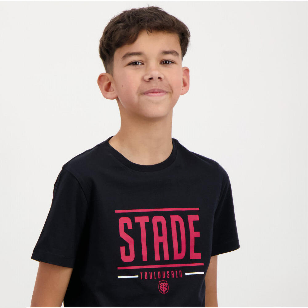 Camiseta Infantil Create Stade Toulousain Negro 5/5