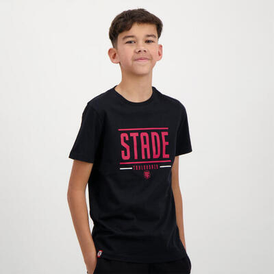 T-shirt kinderen create stade toulousain zwart