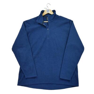 Tweedehands - heren capilene navy fleece pullover - als nieuw