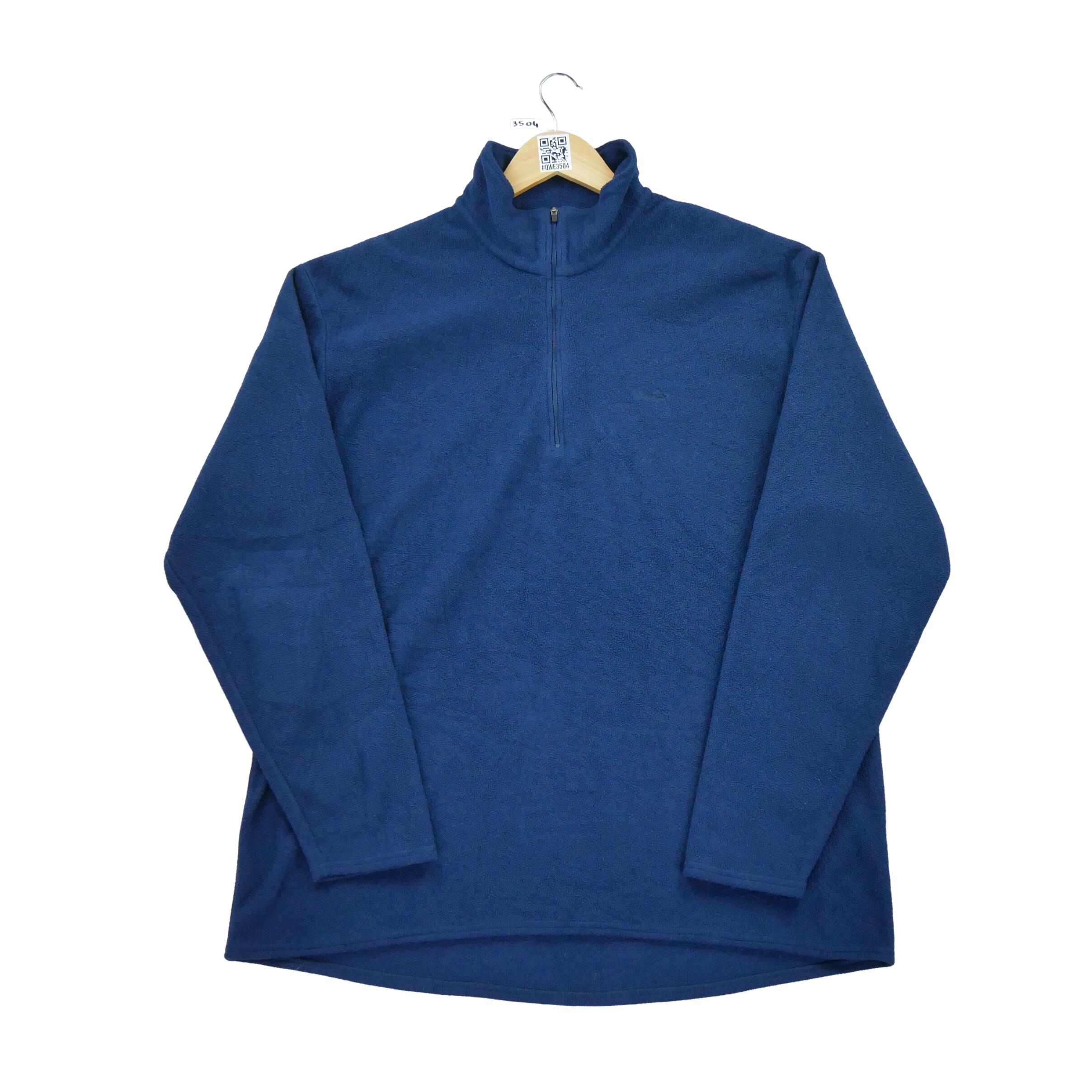 Seconda Mano Felpa in pile blu navy Capilene da uomo Stato