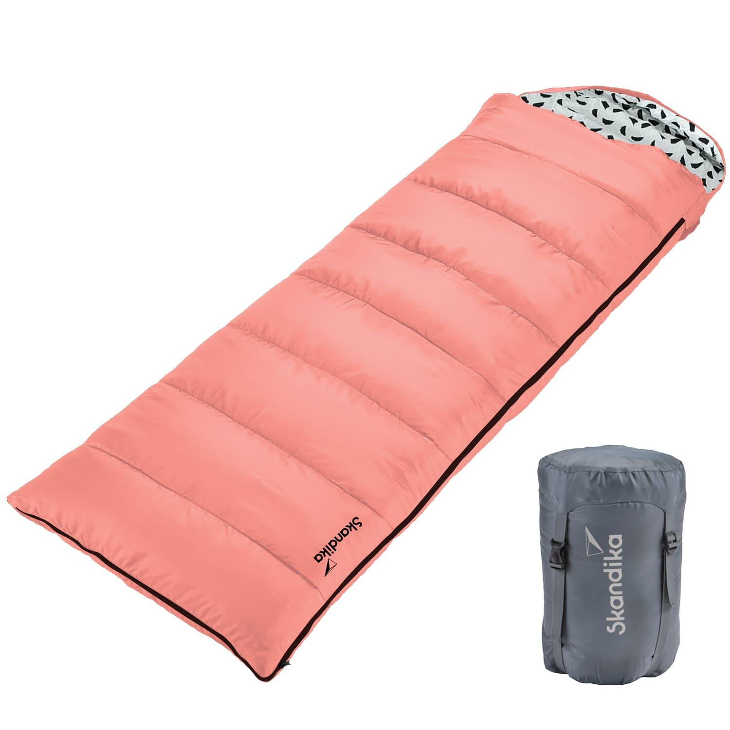 Skandika - Sac De Couchage Iceland Rectangulaire - 3 Saisons - 220x80 Cm - Zip À Gauche - Sac De Couchage - Rose - Taille Unique - Decathlon
