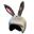 Housse de casque fantaisie - Coolcasc - Lapin gris - Taille unique