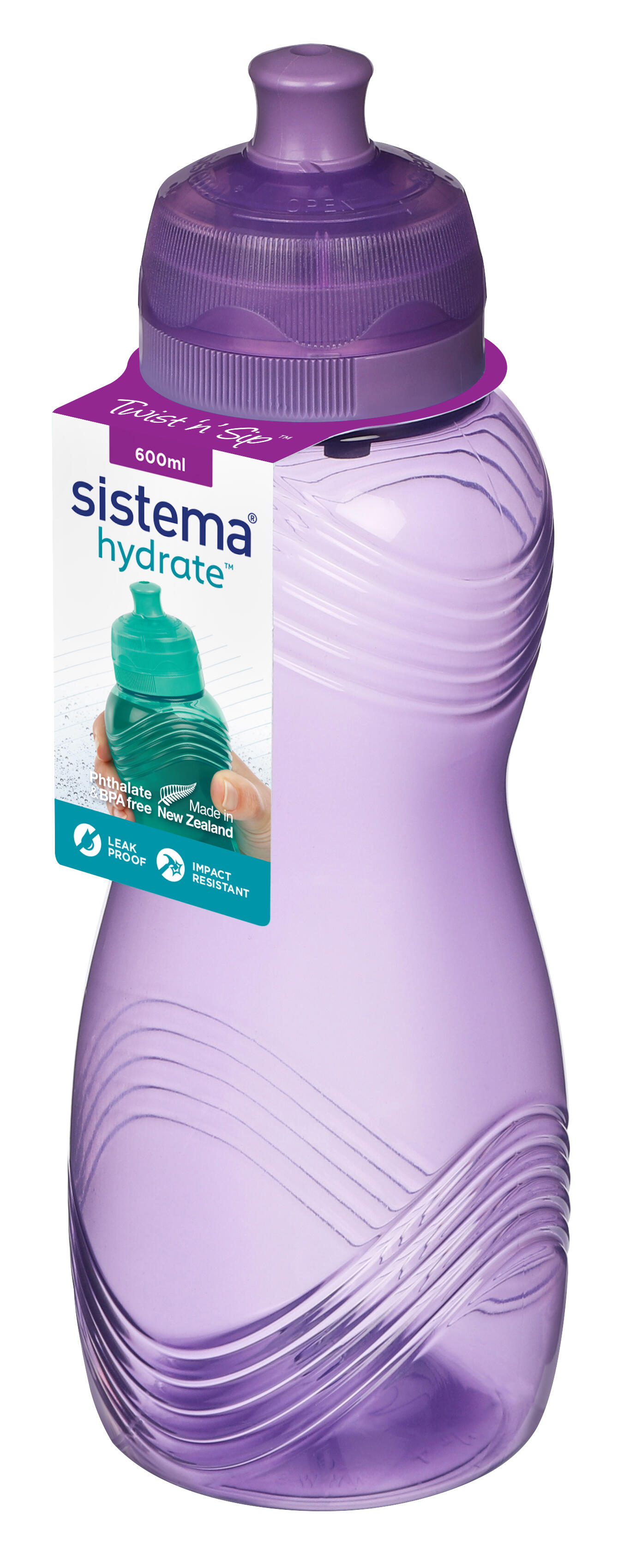Butelka Hydrate Wave Twist n Sip 600 ml 3/3