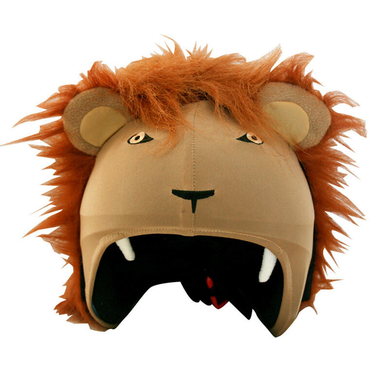 Housse de casque fantaisie - Coolcasc - Lion marron - Taille unique 2/7