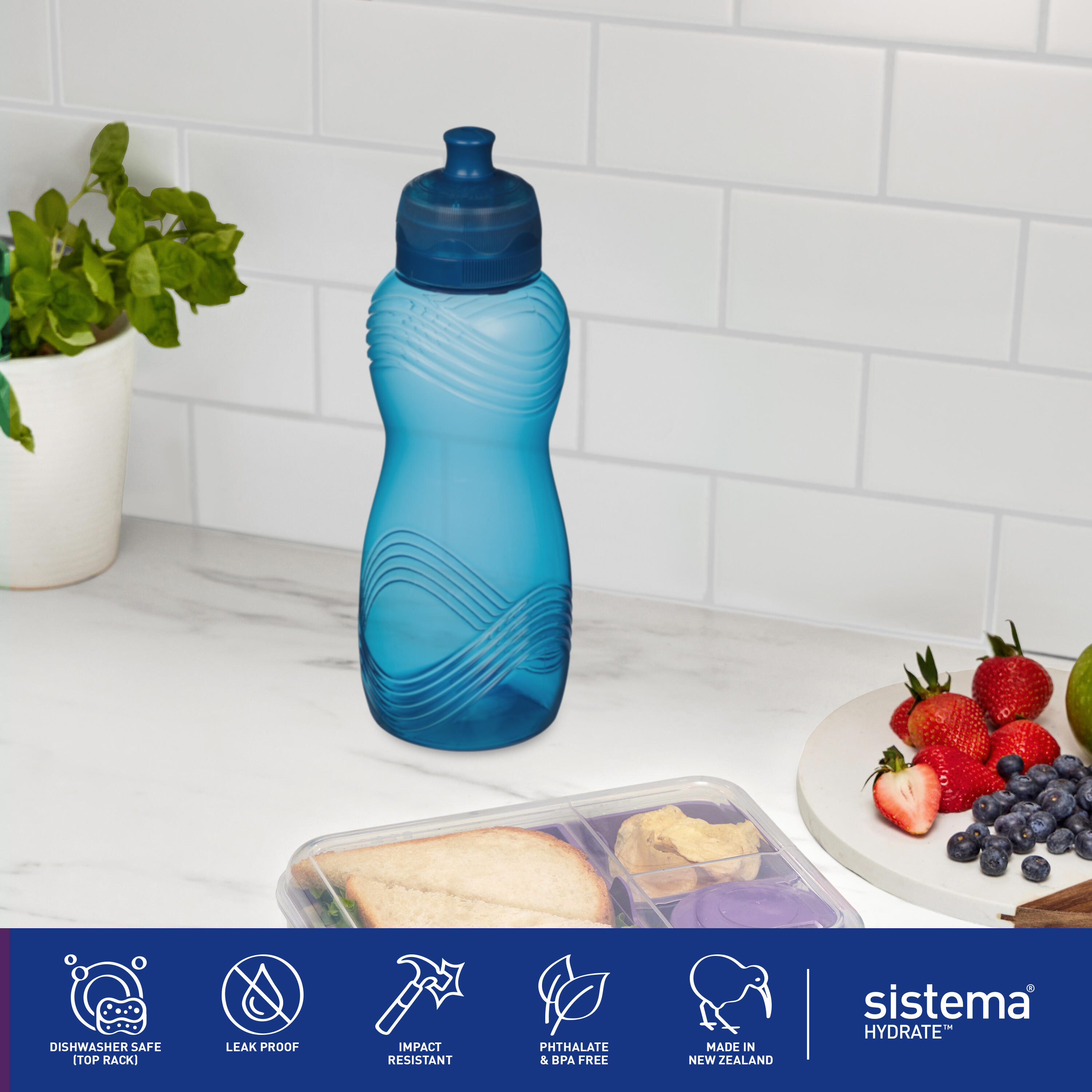 Láhev na pití Hydrate™ Wave Twist ‘n’ Sip 600 ml 4/4