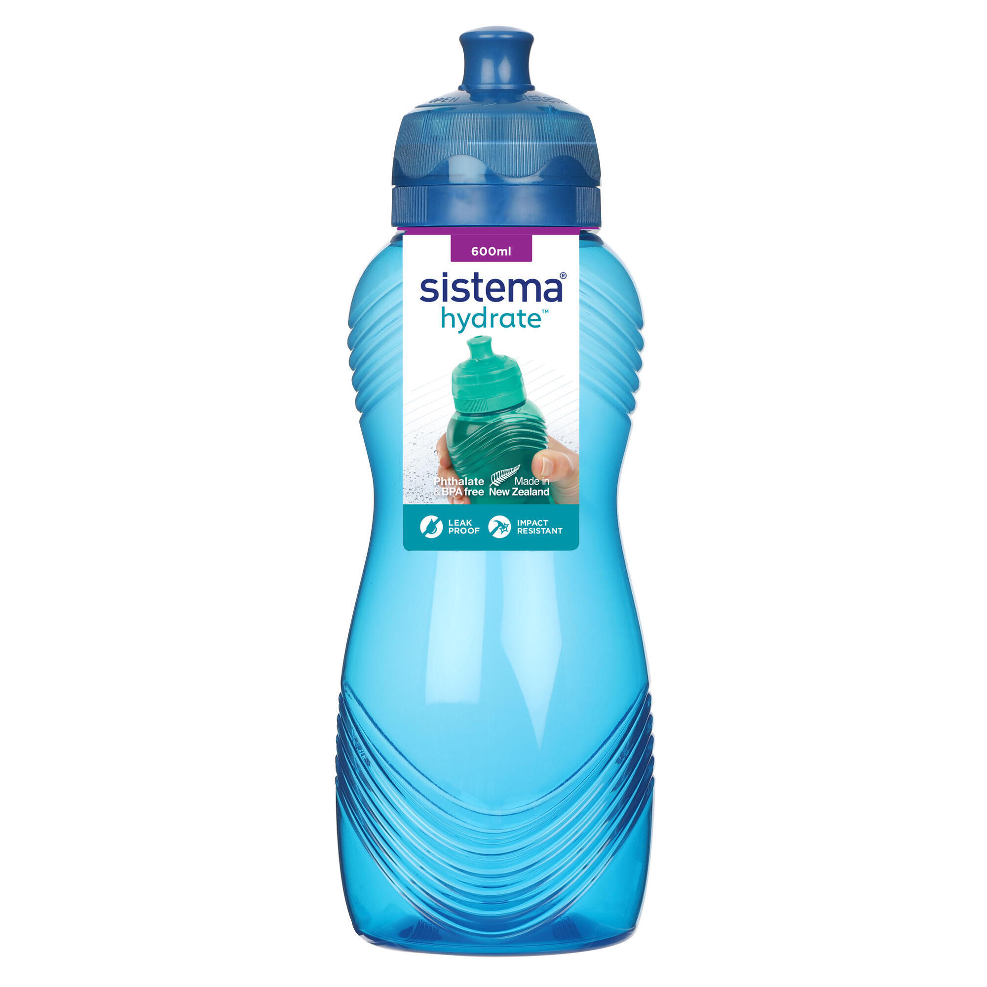 SISTEMA Láhev na pití Hydrate™ Wave Twist ‘n’ Sip 600 ml