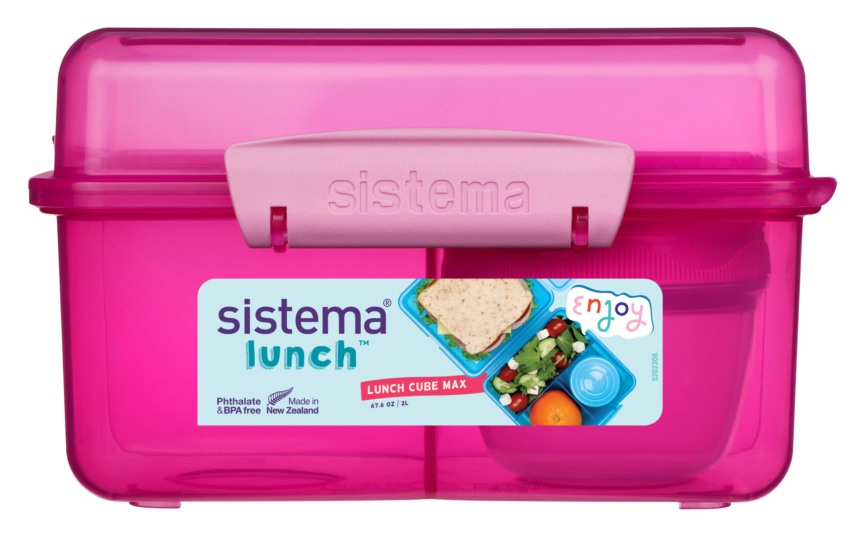 Tříkomorový svačinový box Lunch™ s nádobou na jogurt a dvojitým víčkem 2 l 2/4