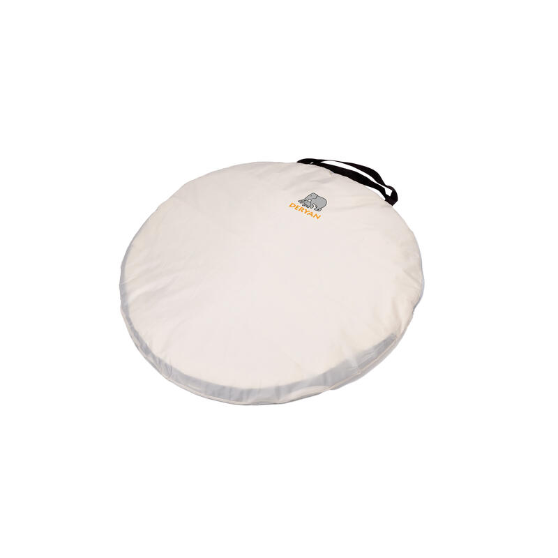 Cort de pat de lux cu plasă anti-țânțari - Pop-Up - 200x90 cm - Crem
