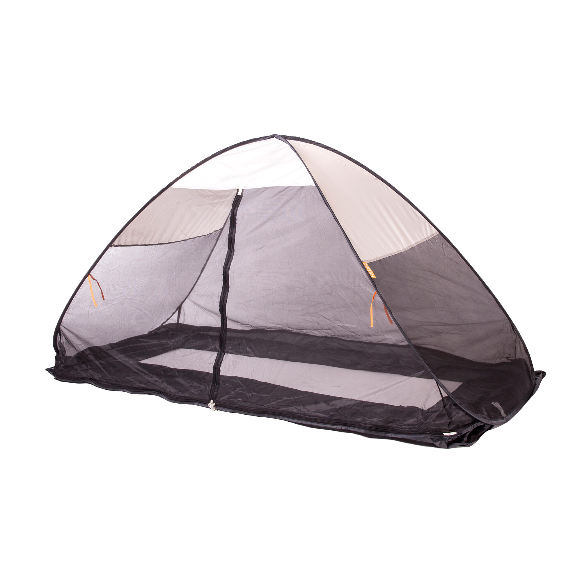 Tenda da letto di lusso con zanzariera - Pop-Up - 200x90 cm - Crema 2/7