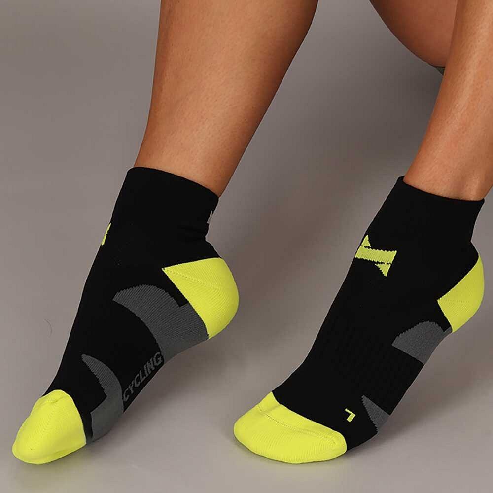 Chaussettes de vélo quarter 9 paires noires pour cyclisme sur route et VTT 4/7