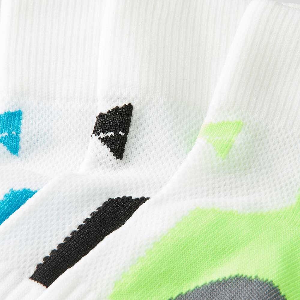 Chaussettes de vélo quarter 9 paires blanches pour cyclisme sur route et VTT 2/7