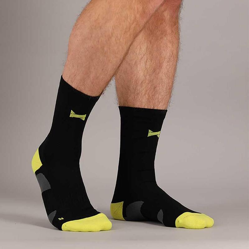 Xtreme Chaussettes de cyclisme Crew 9 paires Multicolore Noir