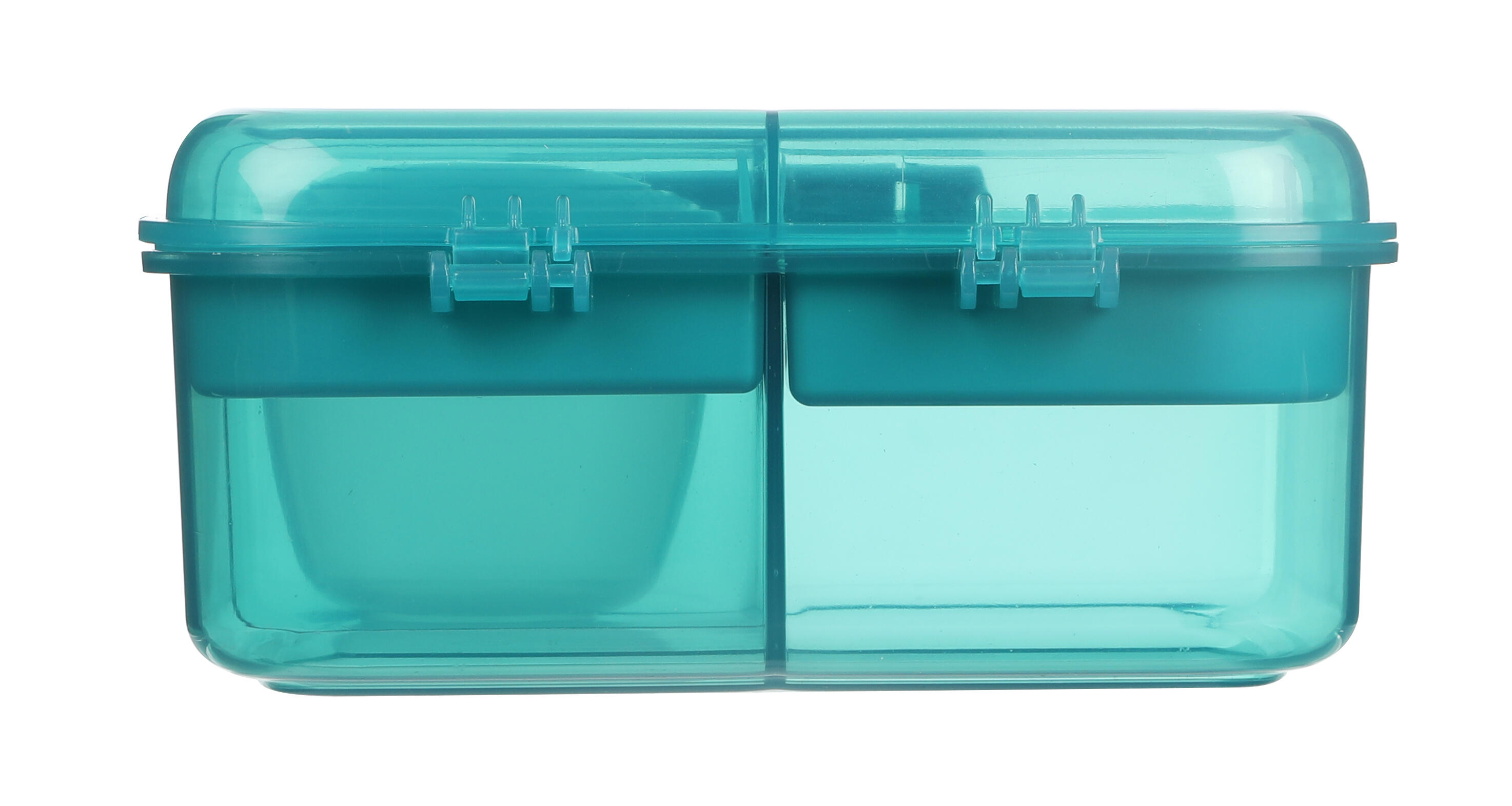 Tříkomorový svačinový box Ocean Bound s nádobou na jogurt a 2 tácky 1,25 l 3/7