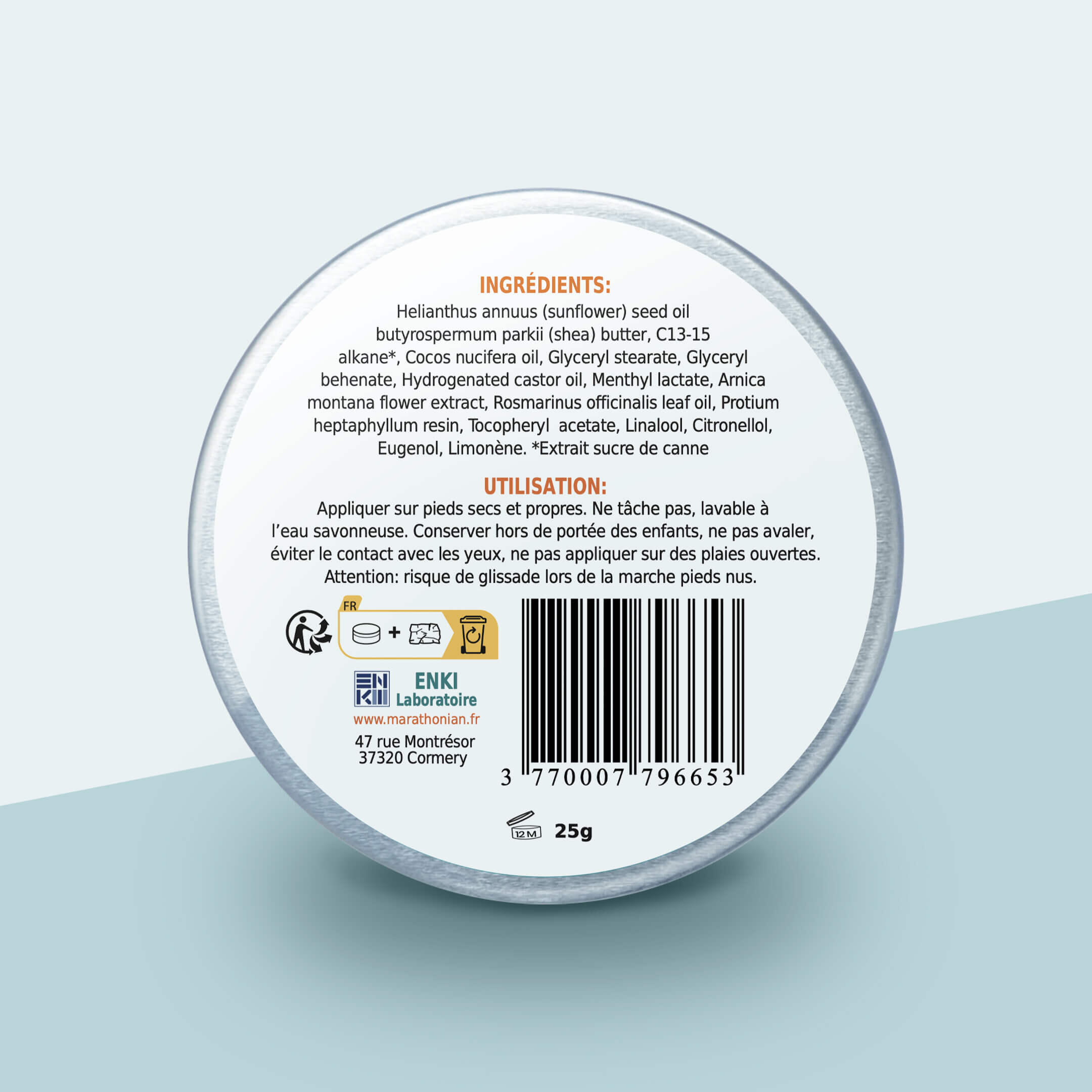 Baume Protecteur Pieds | anti-friction | anti-frottement | 50g 5/6