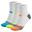 Xtreme Chaussettes de course mi-hauteur 3 paires Multicolore Blanc