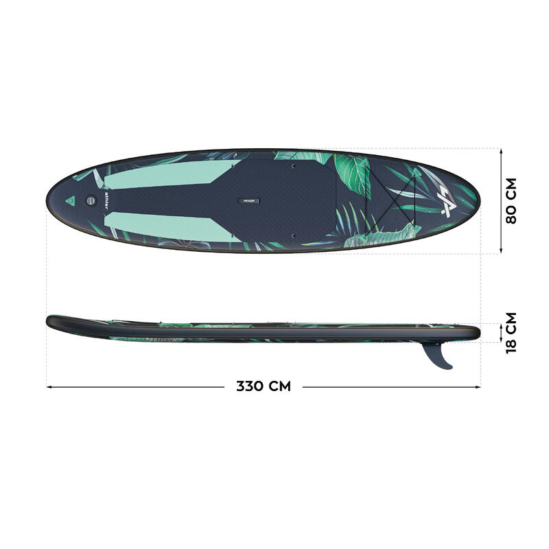 Deska SUP pompowana 2w1 Athler Miami 70, 330cmx80cm,Duża Stabilność + Akcesoria