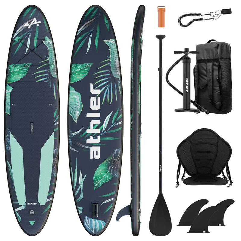 Deska SUP pompowana 2w1 Athler Miami 70, 330cmx80cm,Duża Stabilność + Akcesoria