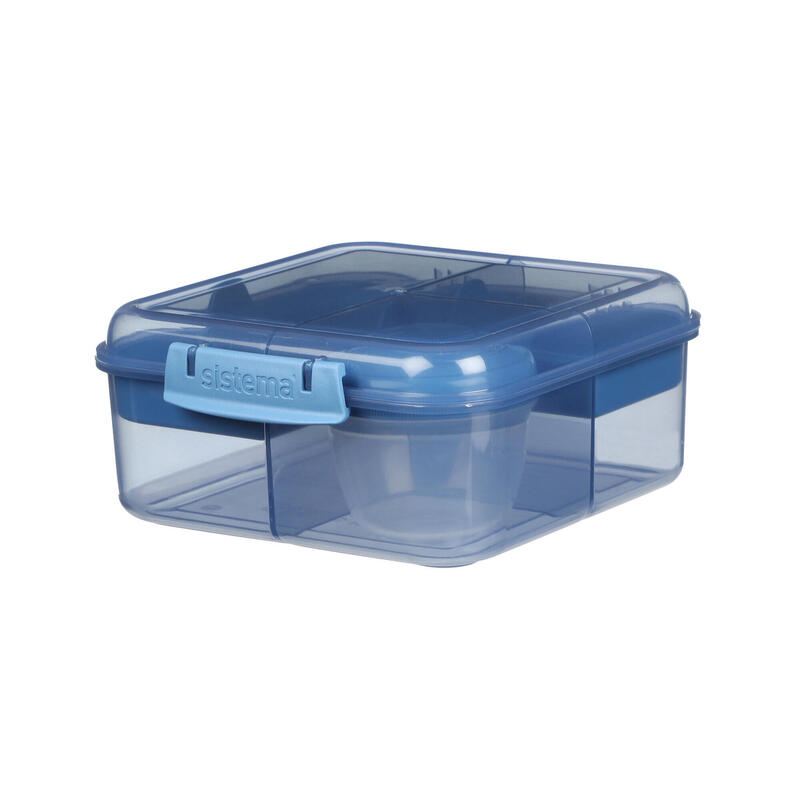 Ocean Bound Tříkomorová krabička na oběd s nádobou na jogurt a 2 tácky 1,25 l