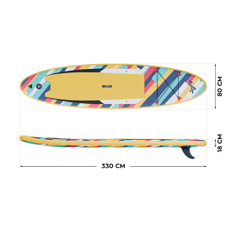 Deska SUP pompowana 2w1 Athler Sea 70, 330cmx80cm, Duża Stabilność + Akcesoria