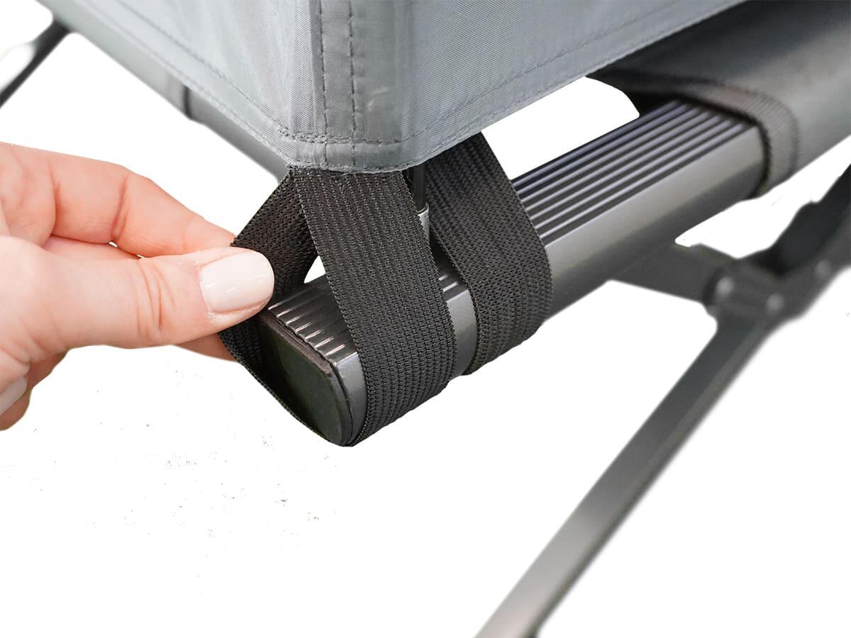 Regenhoes voor tentbed verhoogd campingbed Haug voor 2 personen 3/7