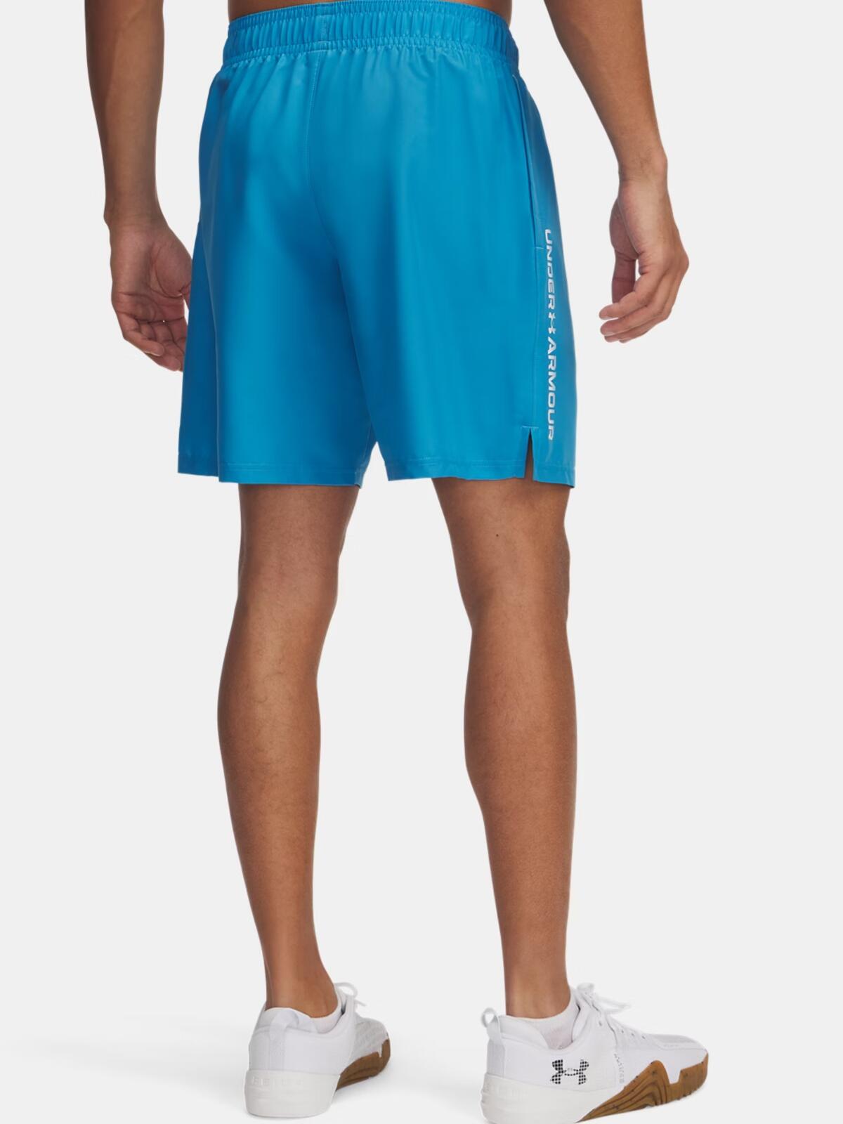Short UA Tech™ Woven Wordmark Bleu éther pour homme 4/5
