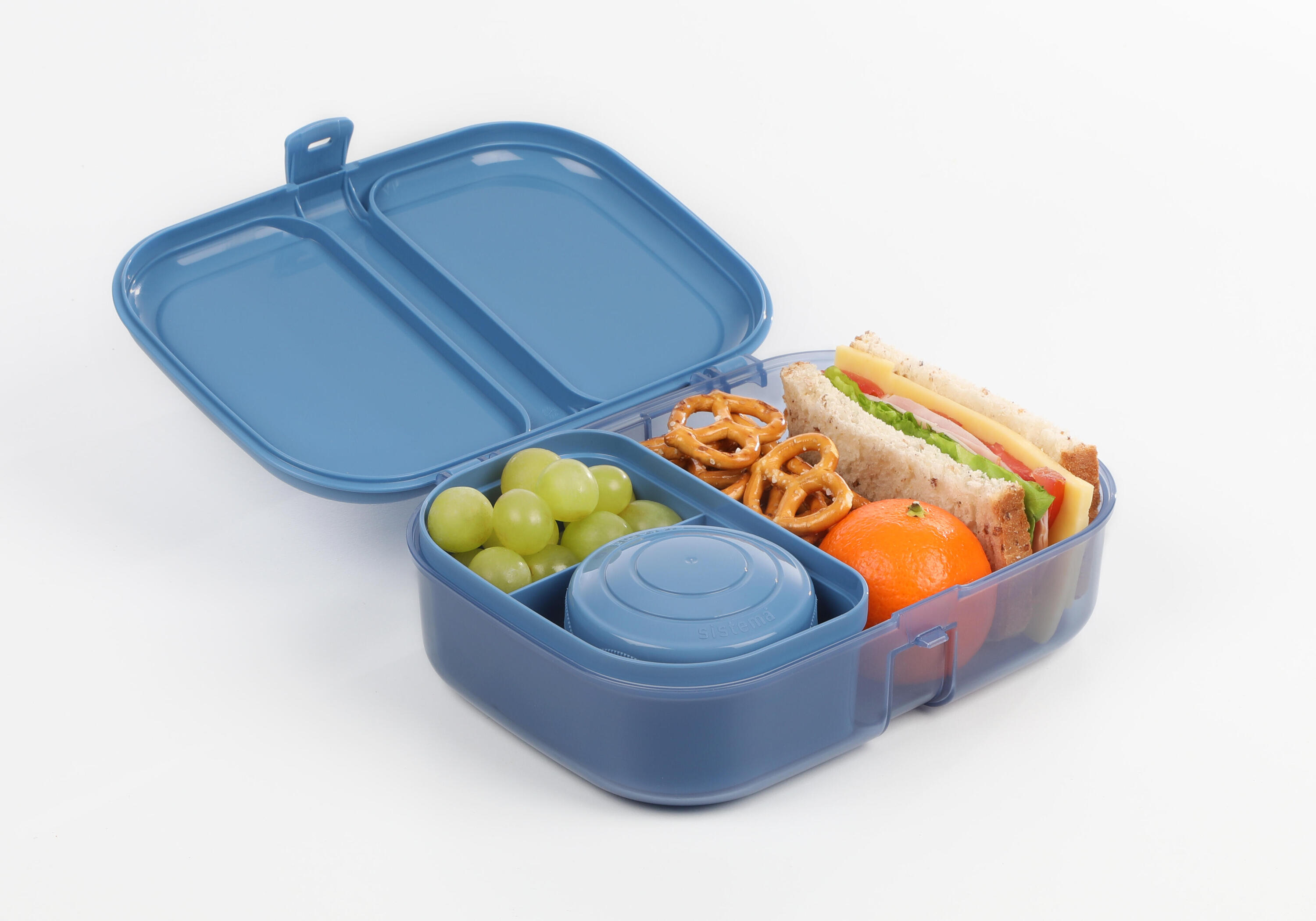 Tříkomorový svačinový box Ocean Bound  s nádobou na jogurt nebo dip 1,1 l 5/6