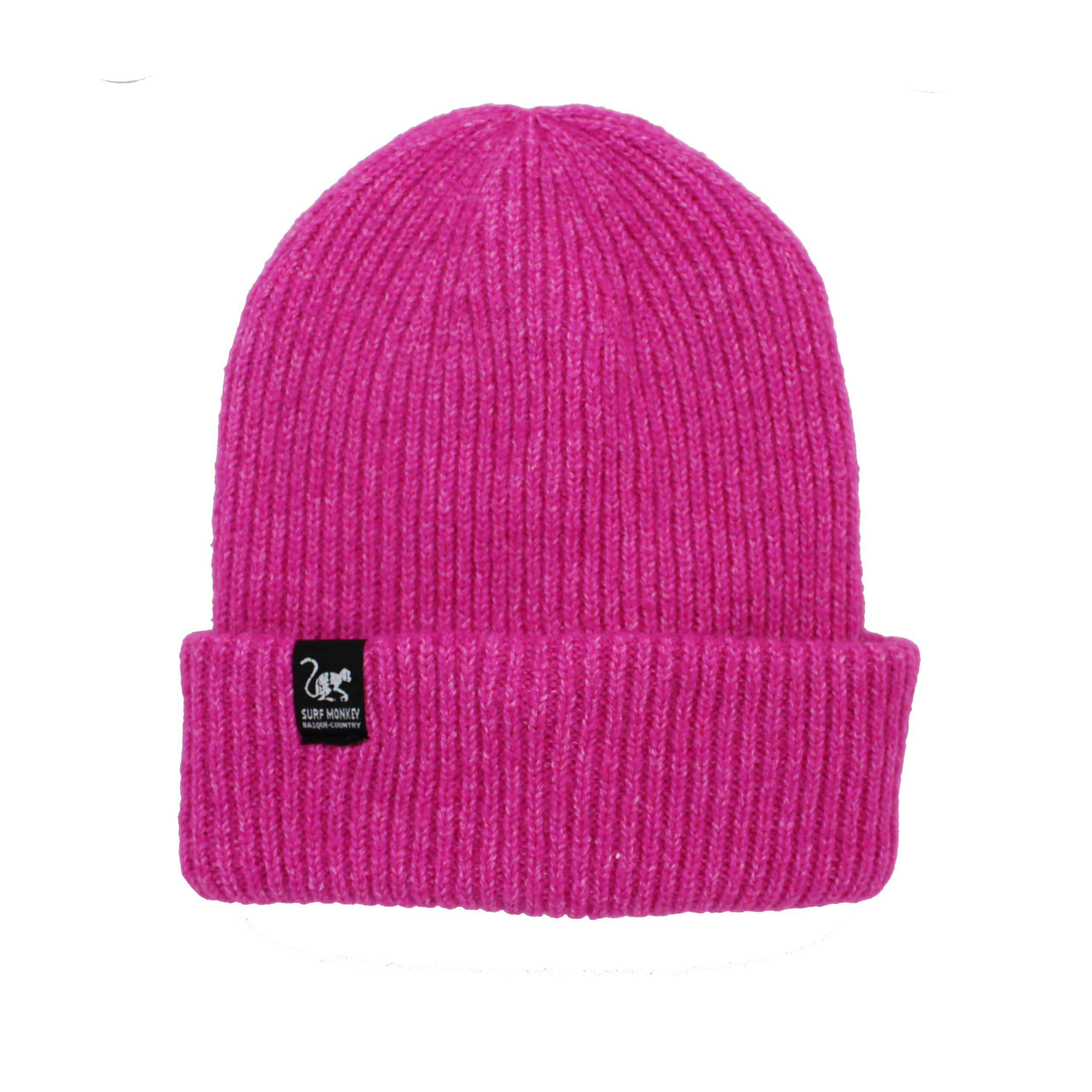 SURF MONKEY Chapéu de inverno fluorescente - Homem / Mulher - Tamanho único (rosa)