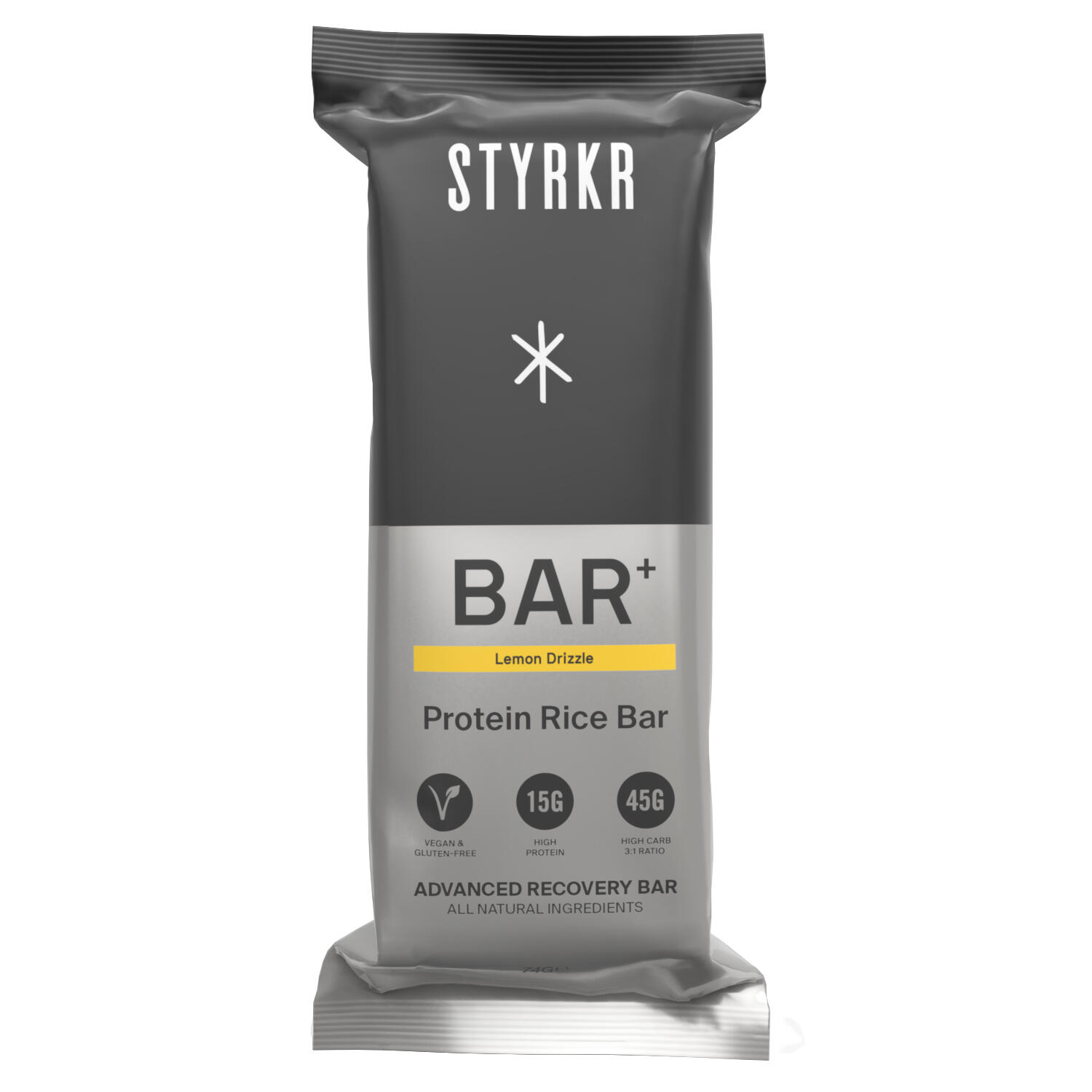 Styrkr BAR+ Citron – Boîte de 12 barres – Récupération 3:1 – Végan 74g 2/4