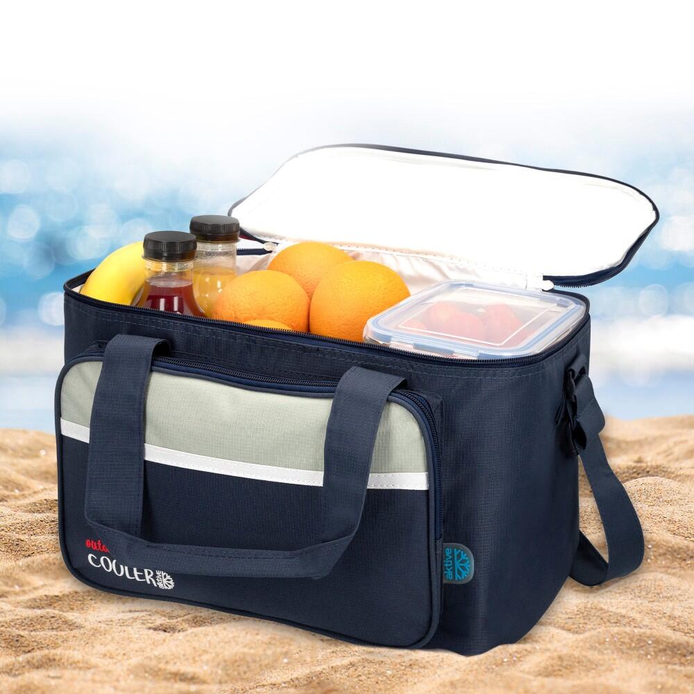 AKTIVE Cooler Sac à Lunch Thermique. Double Poignée, Imperméable, 36x21x22 cm 5/5