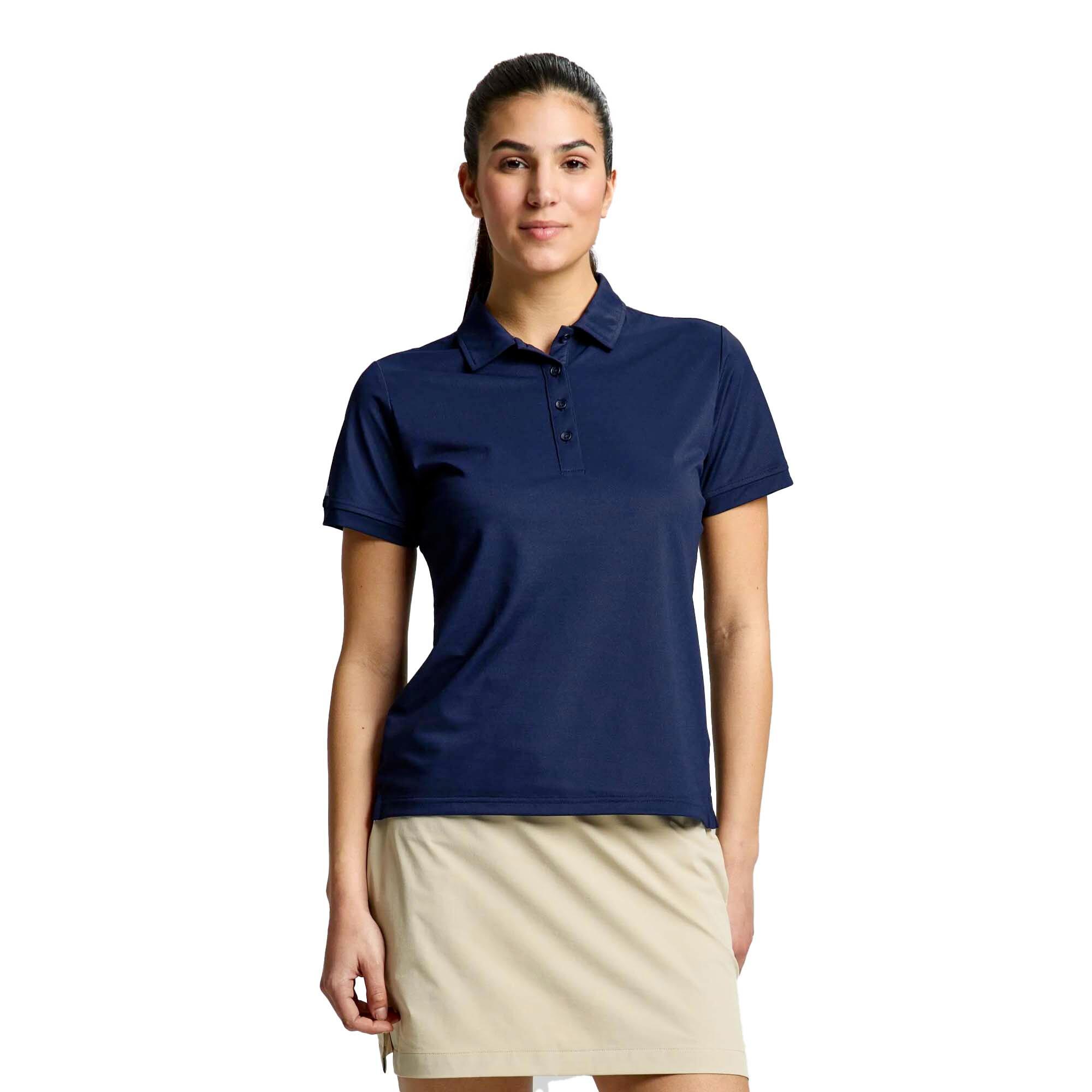 Slam - Slam Ws Tech Pique Polo Ss Femme - Polo Manches Courtes - Bleu - 40 M - Decathlon