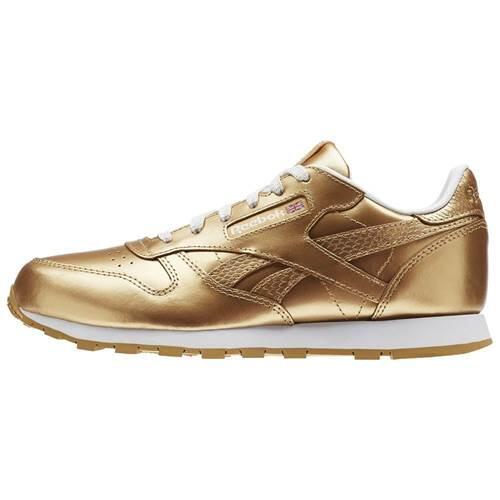 Scarpa universali bambini Reebok Classic Leather Metallic Brass 2/7
