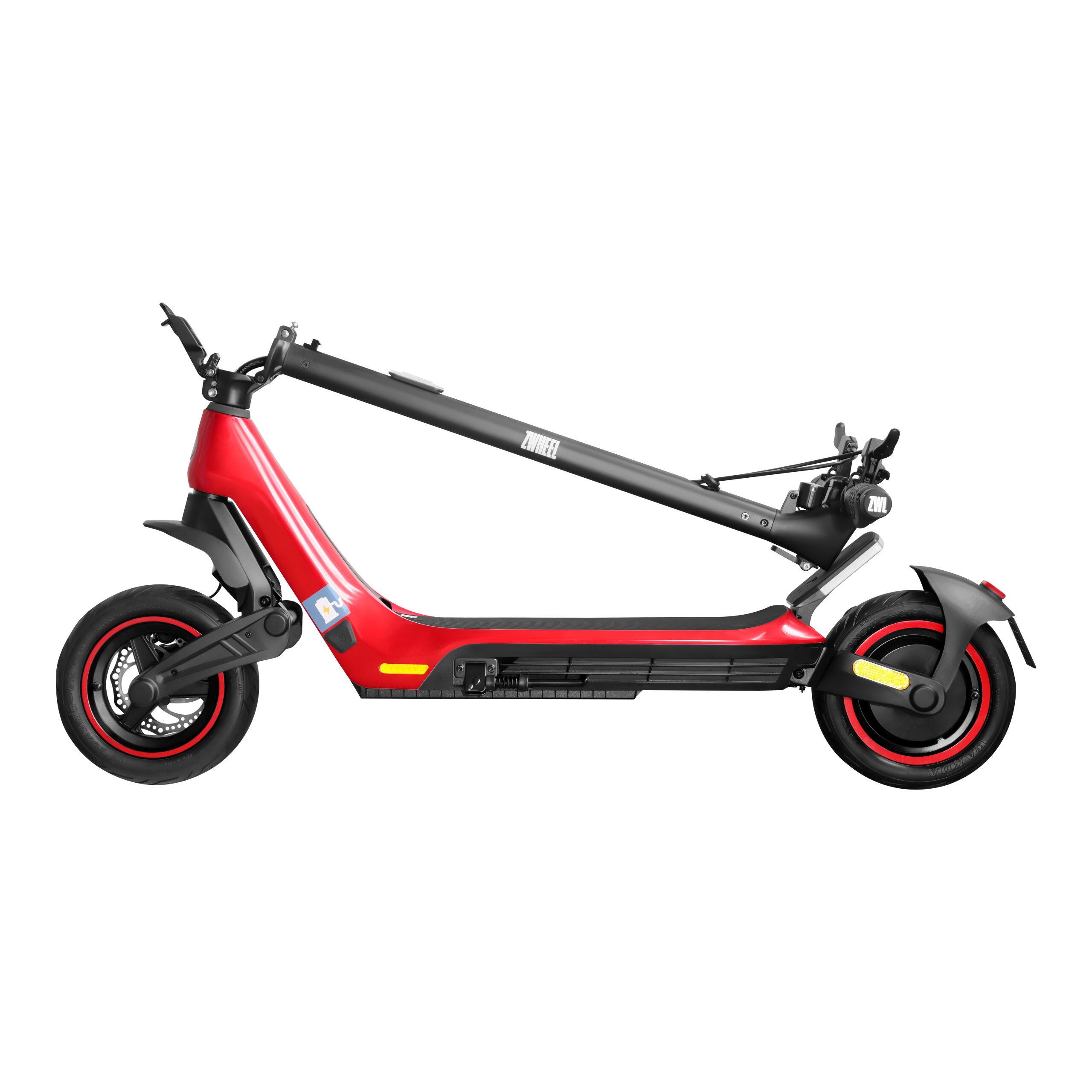 Patinete eléctrico ZWheel ZLion Pro Corallium, 1200W, 12500mAh, 45km, rojo 2/8