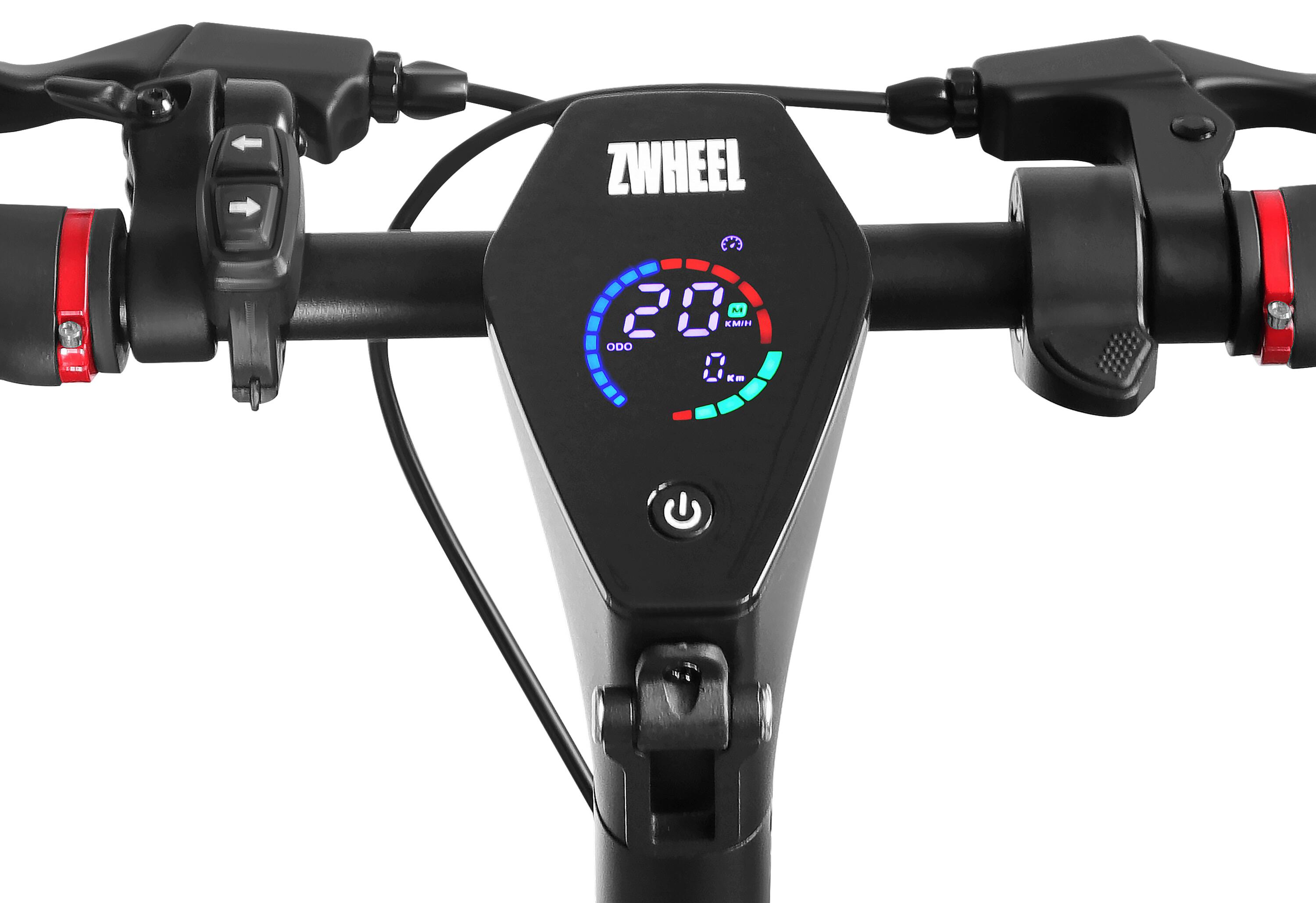 Patinete eléctrico ZWheel ZLion Pro Corallium, 1200W, 12500mAh, 45km, rojo 7/8
