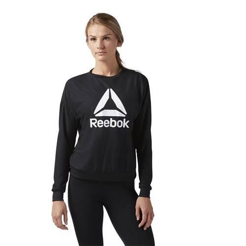 Reebok - Sweat Formation Femmes Reebok Workout Ready Activchill Crew Neck - Sweat-shirt - Noir - 34 2xs - Decathlon