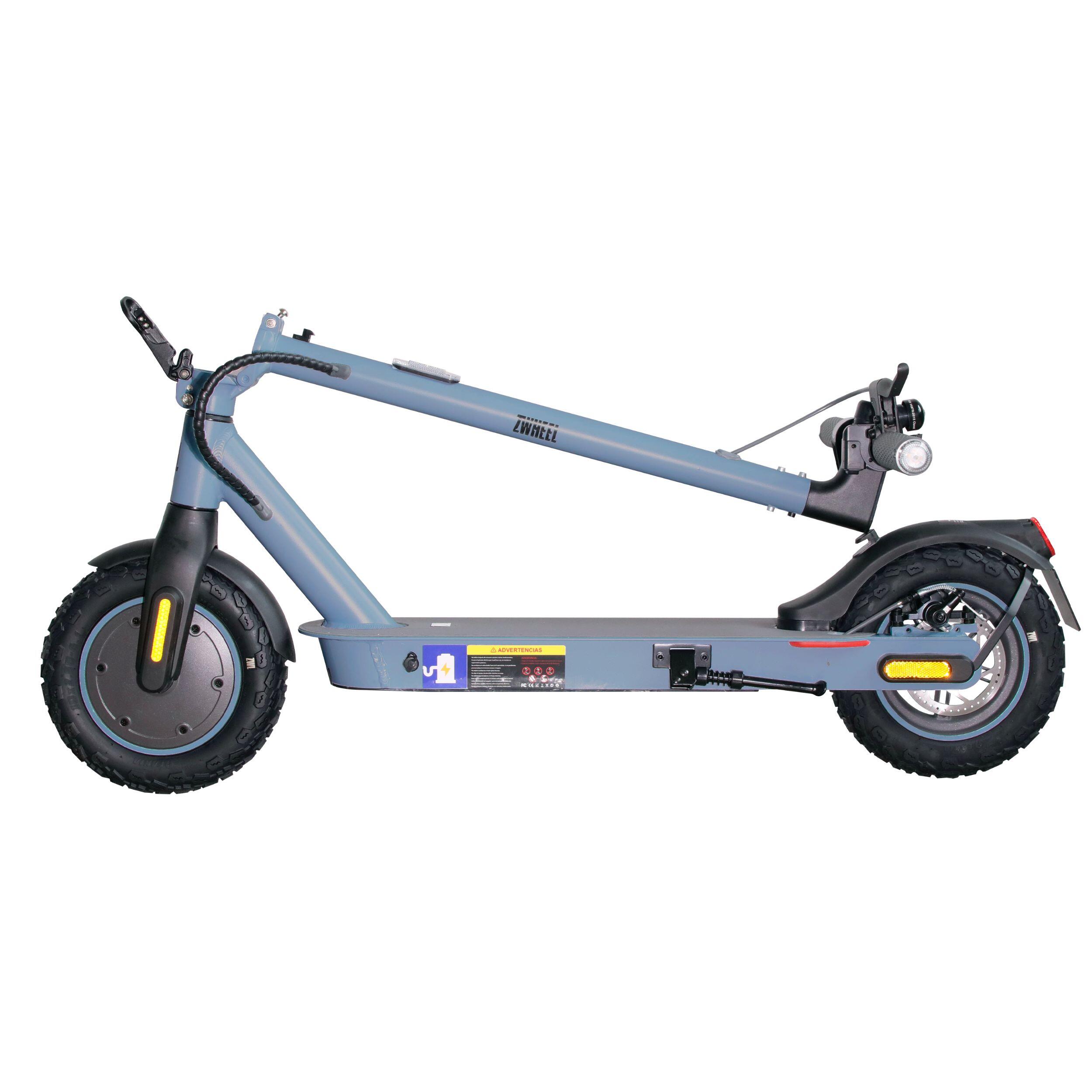Patinete eléctrico ZWheel ZFox Plus Blue Lagoon, 600W, 10400mAh, 30km, gris 2/6