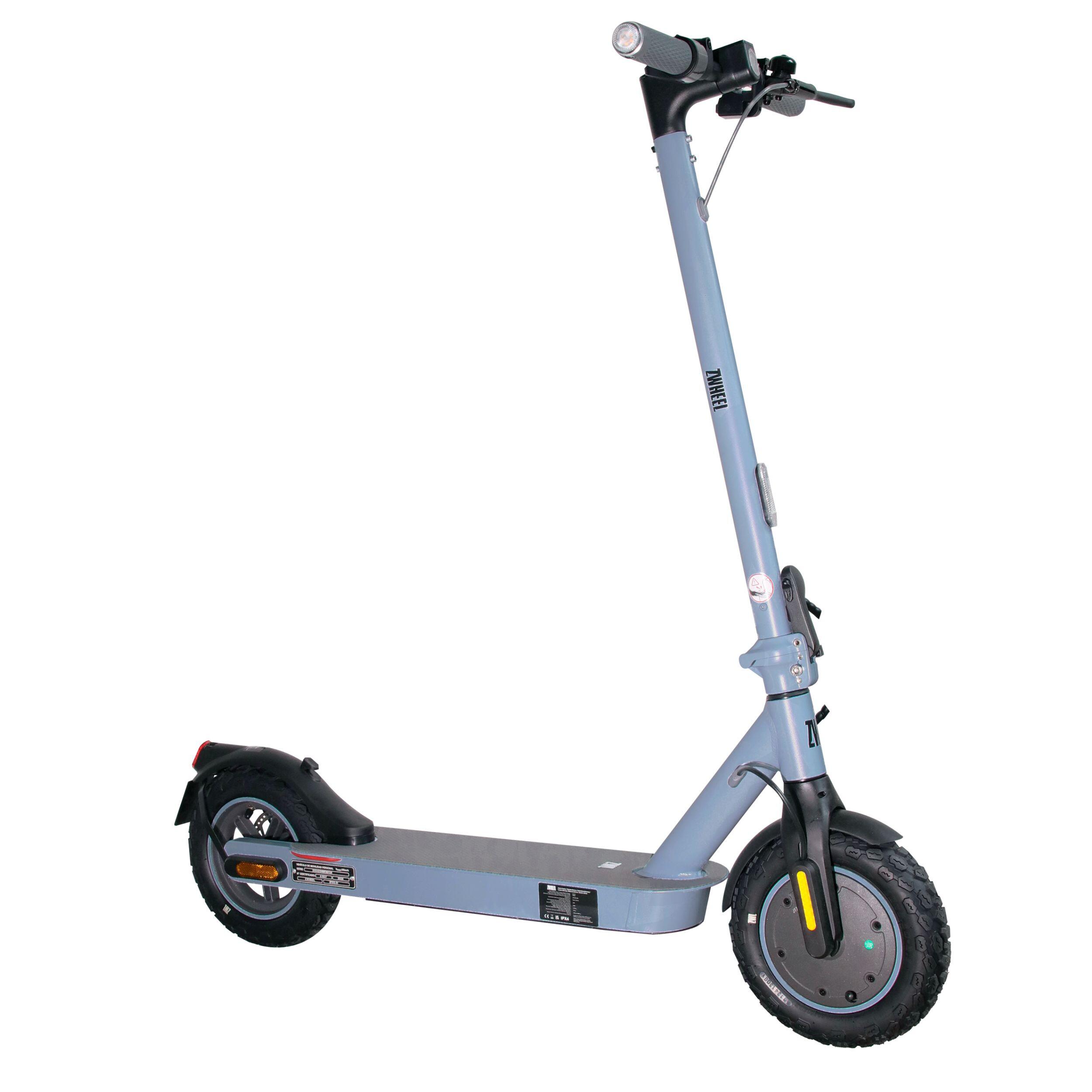Patinete eléctrico ZWheel ZFox Plus Blue Lagoon, 600W, 10400mAh, 30km, gris 1/6