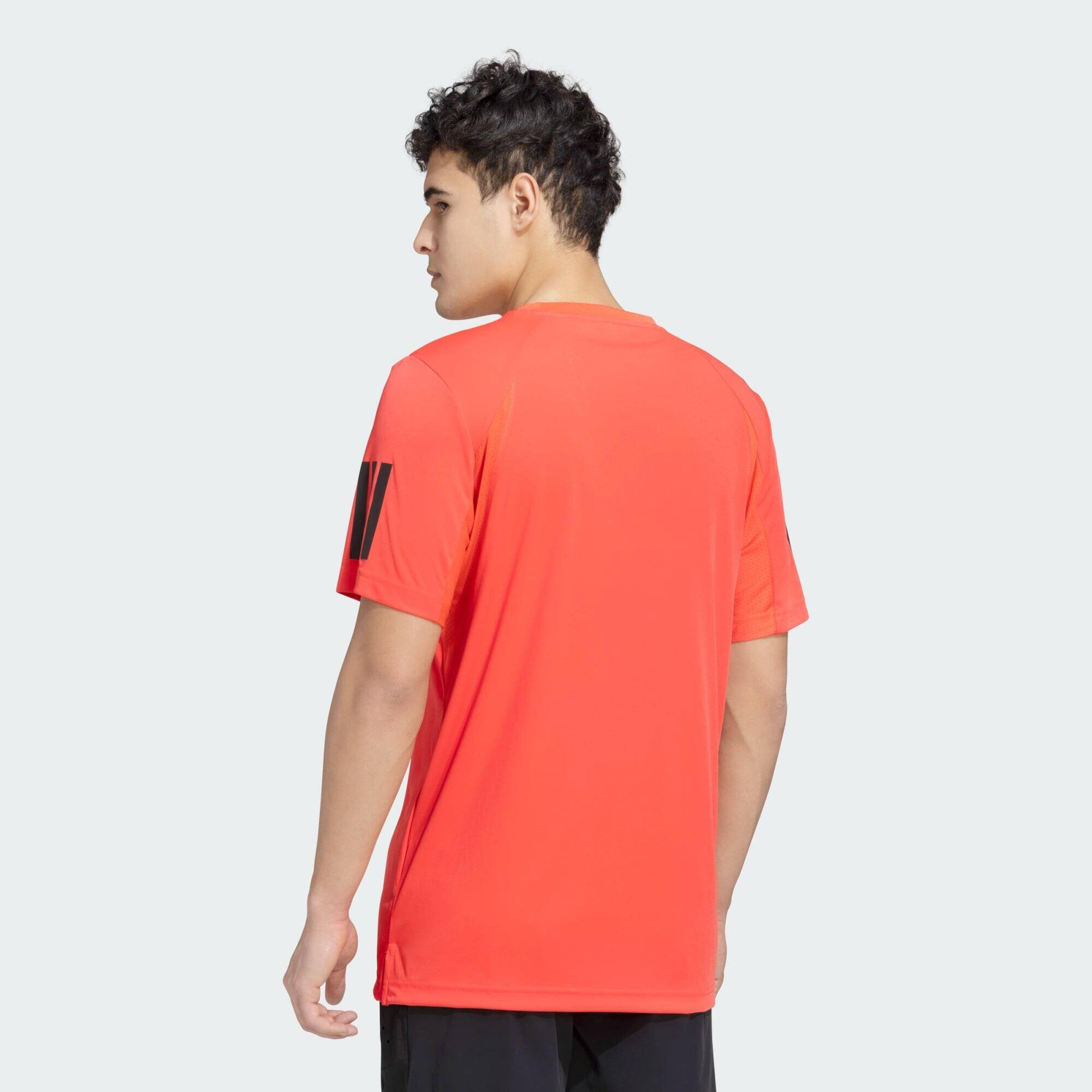 Adidas CLUB 3STR TEE Men Tennis T-Shirts Red -  3
