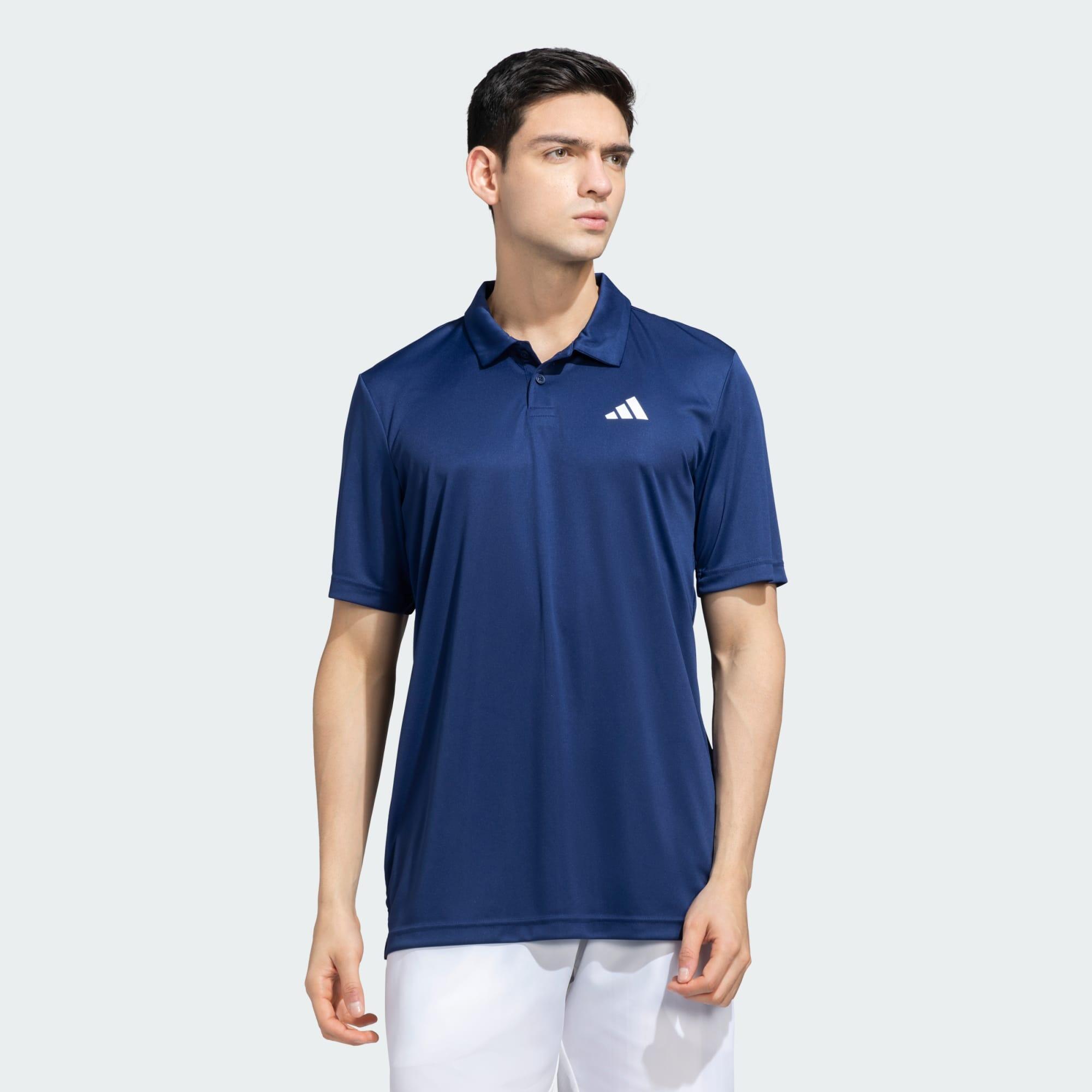 Adidas CLUB POLO Men Tennis Polo Shirts Blue-picture-14