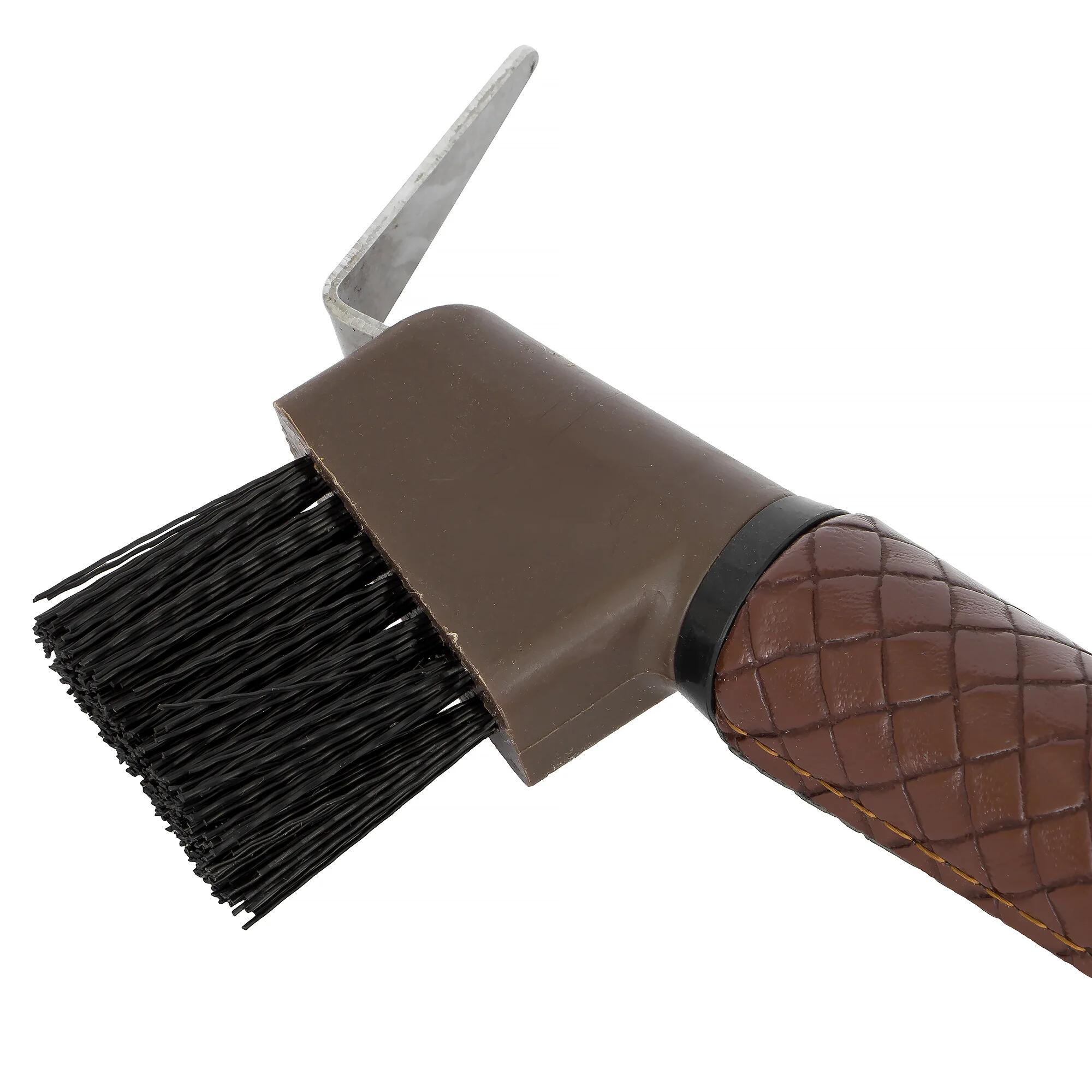 Hoefkrabber voor paarden met START gevlochten hoefborstel 2/2