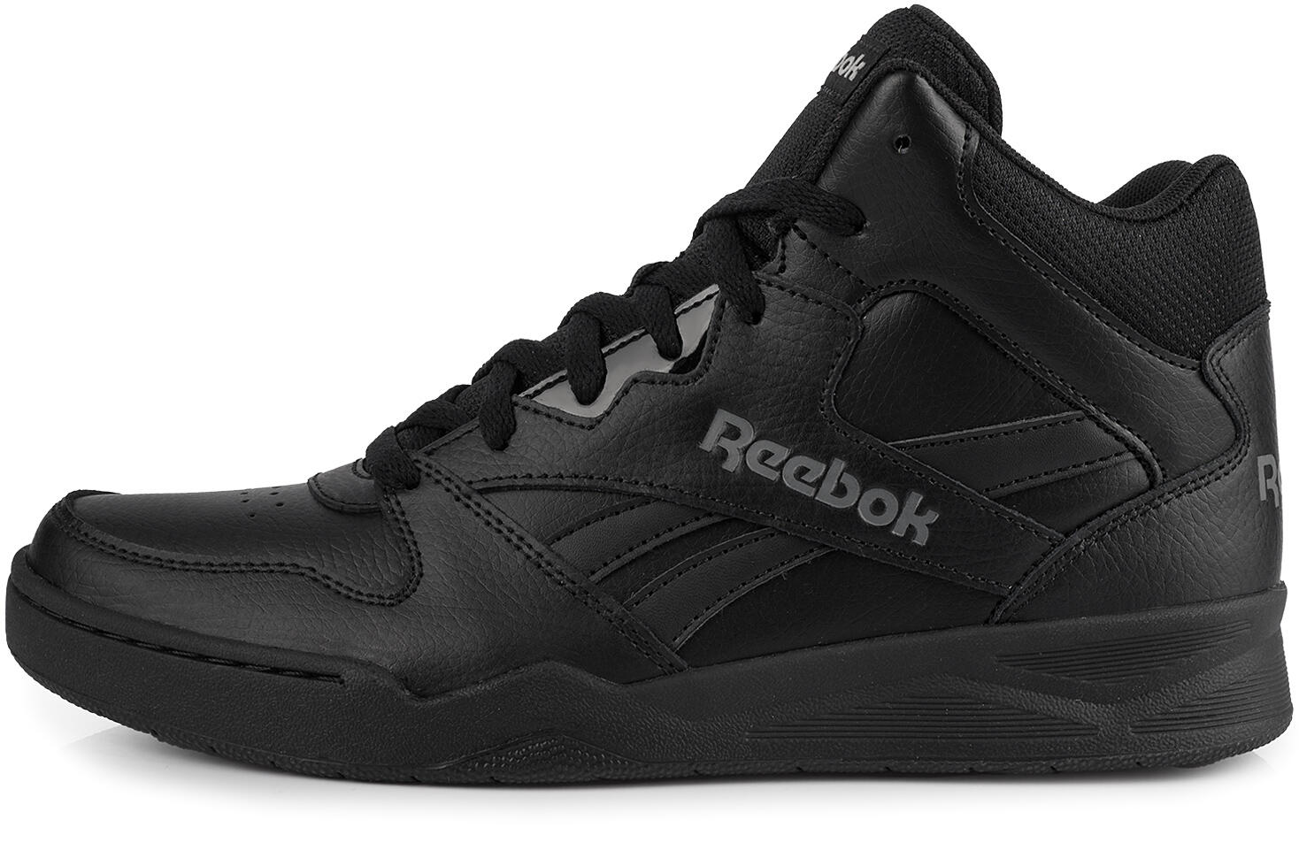 Męskie buty sportowe wysokie skórzane czarne REEBOK ROYAL 2/7