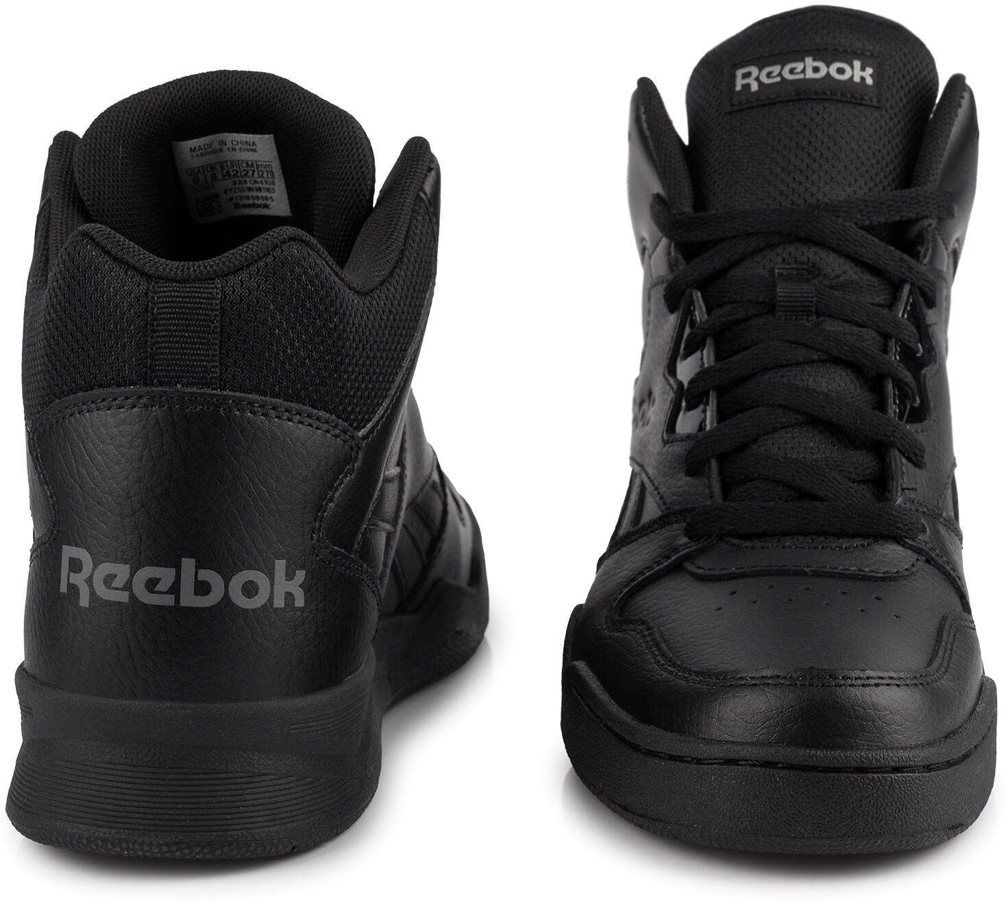 Męskie buty sportowe wysokie skórzane czarne REEBOK ROYAL 7/7
